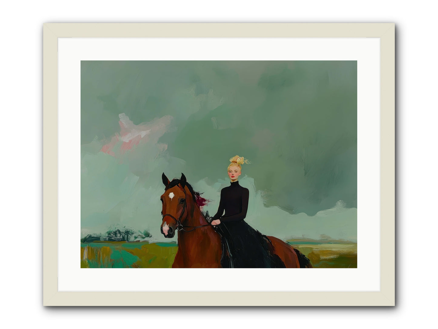 Firefly Dance -- Framed Print - White 24x18
