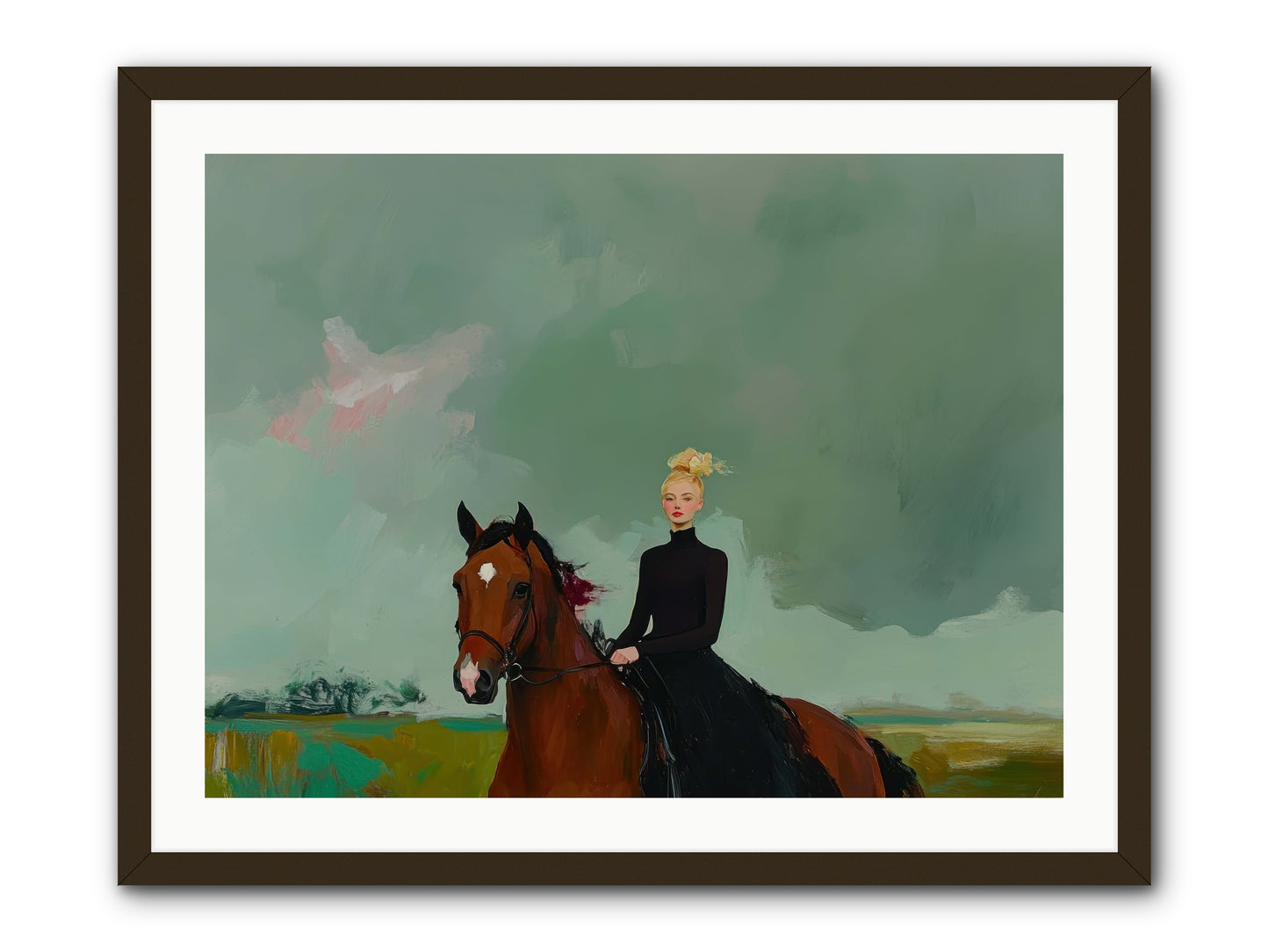Firefly Dance -- Framed Print - Black 32x24