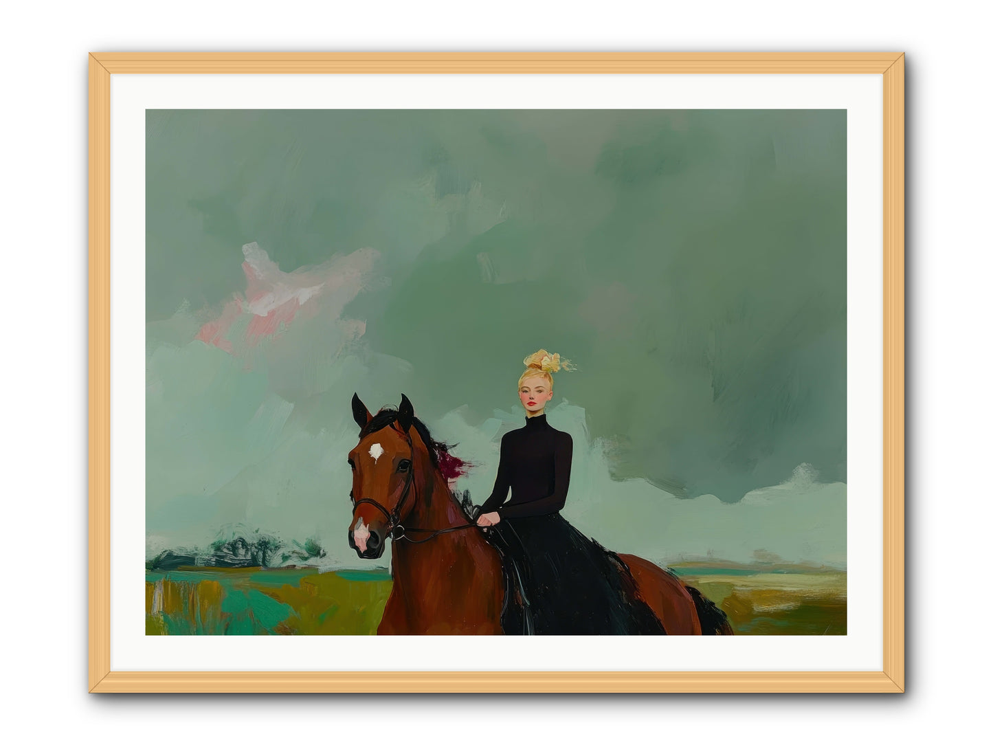 Firefly Dance -- Framed Print - Natural 40x30