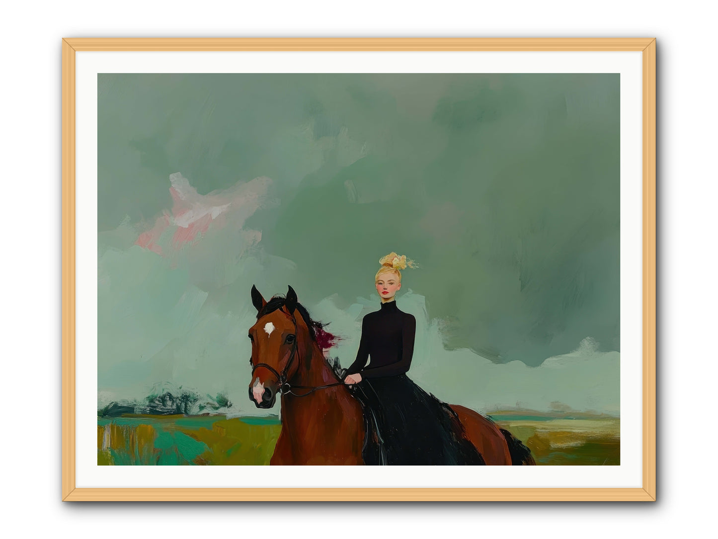 Firefly Dance -- Framed Print - Natural 48x36
