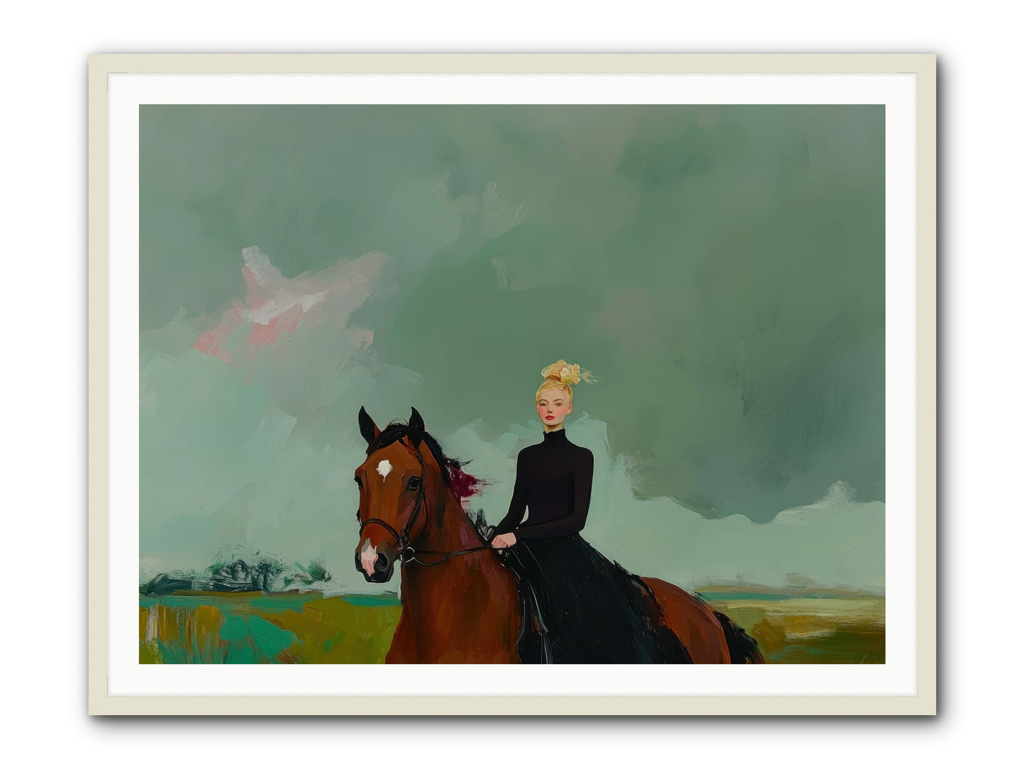 Firefly Dance -- Framed Print - White 48x36
