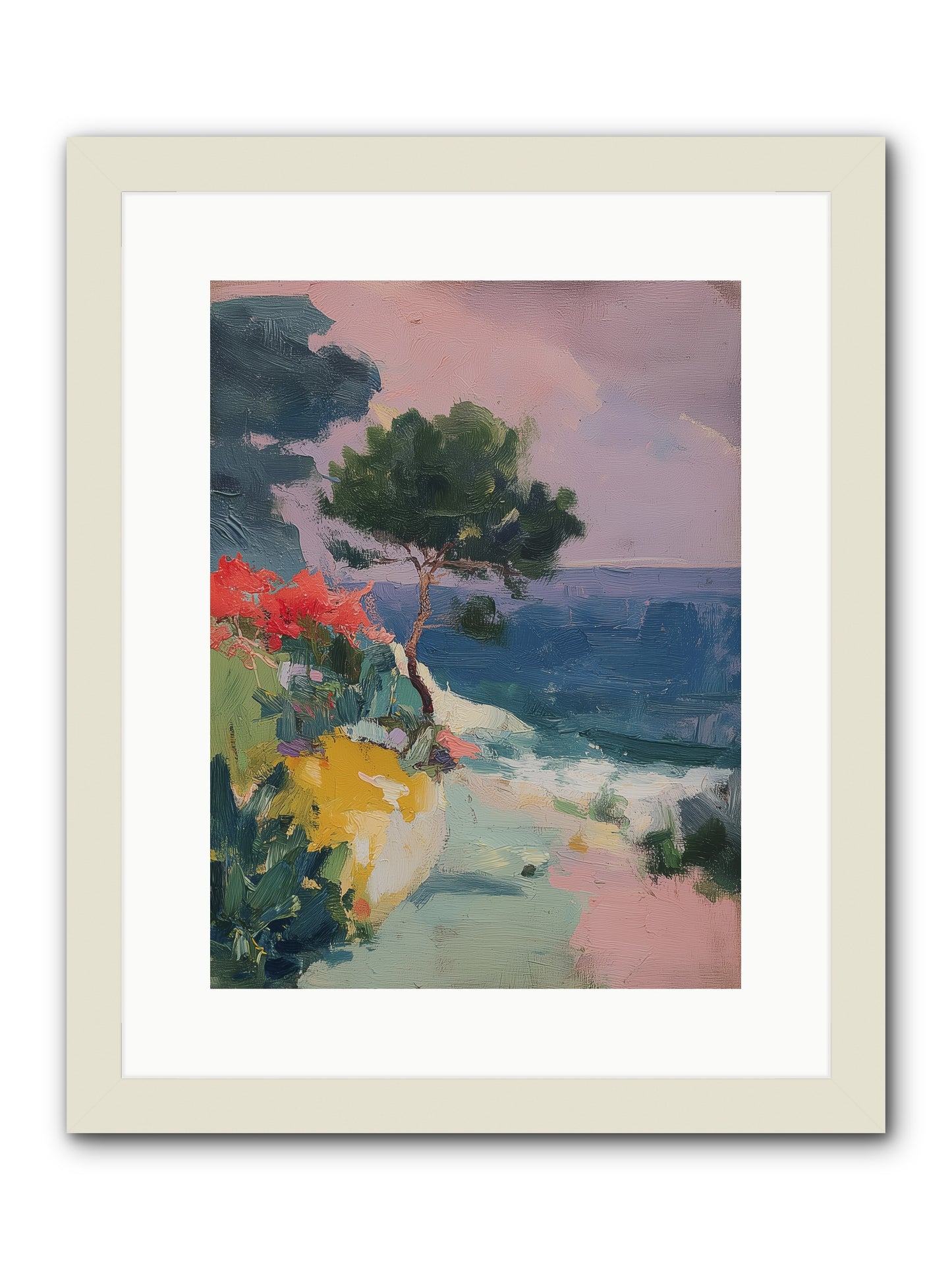 Firefly Nights -- Framed Print - White 12x16