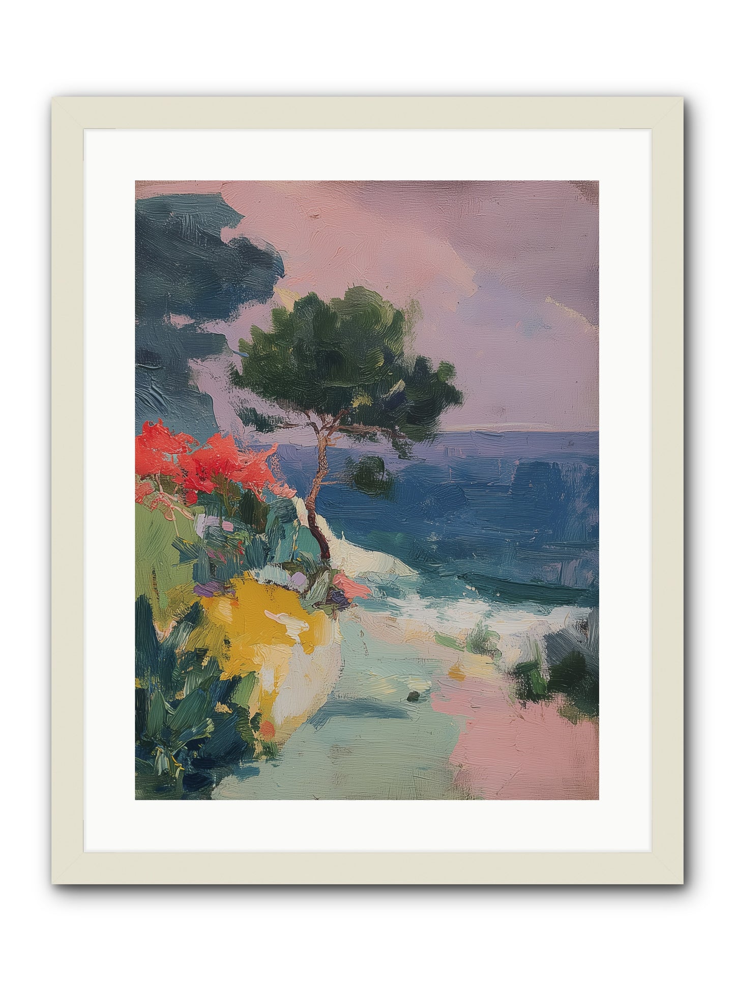 Firefly Nights -- Framed Print - White 18x24