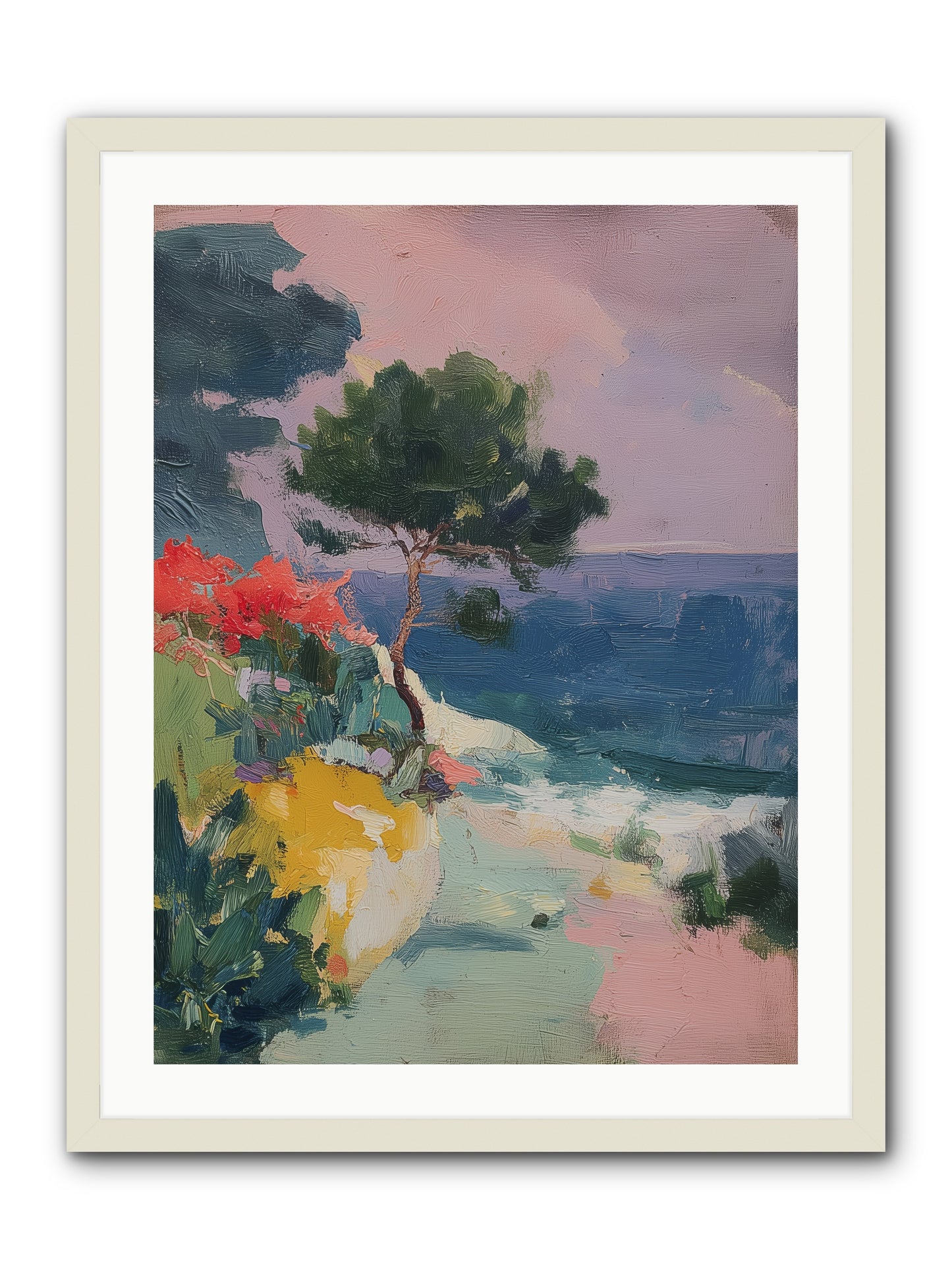 Firefly Nights -- Framed Print - White 24x32