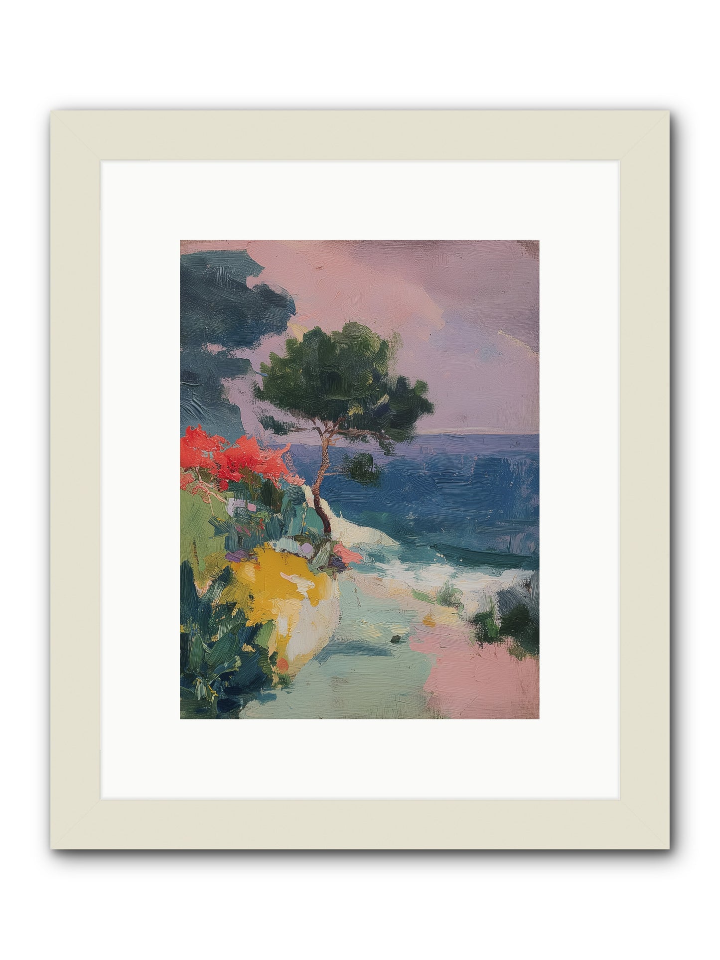 Firefly Nights -- Framed Print - White 9x12