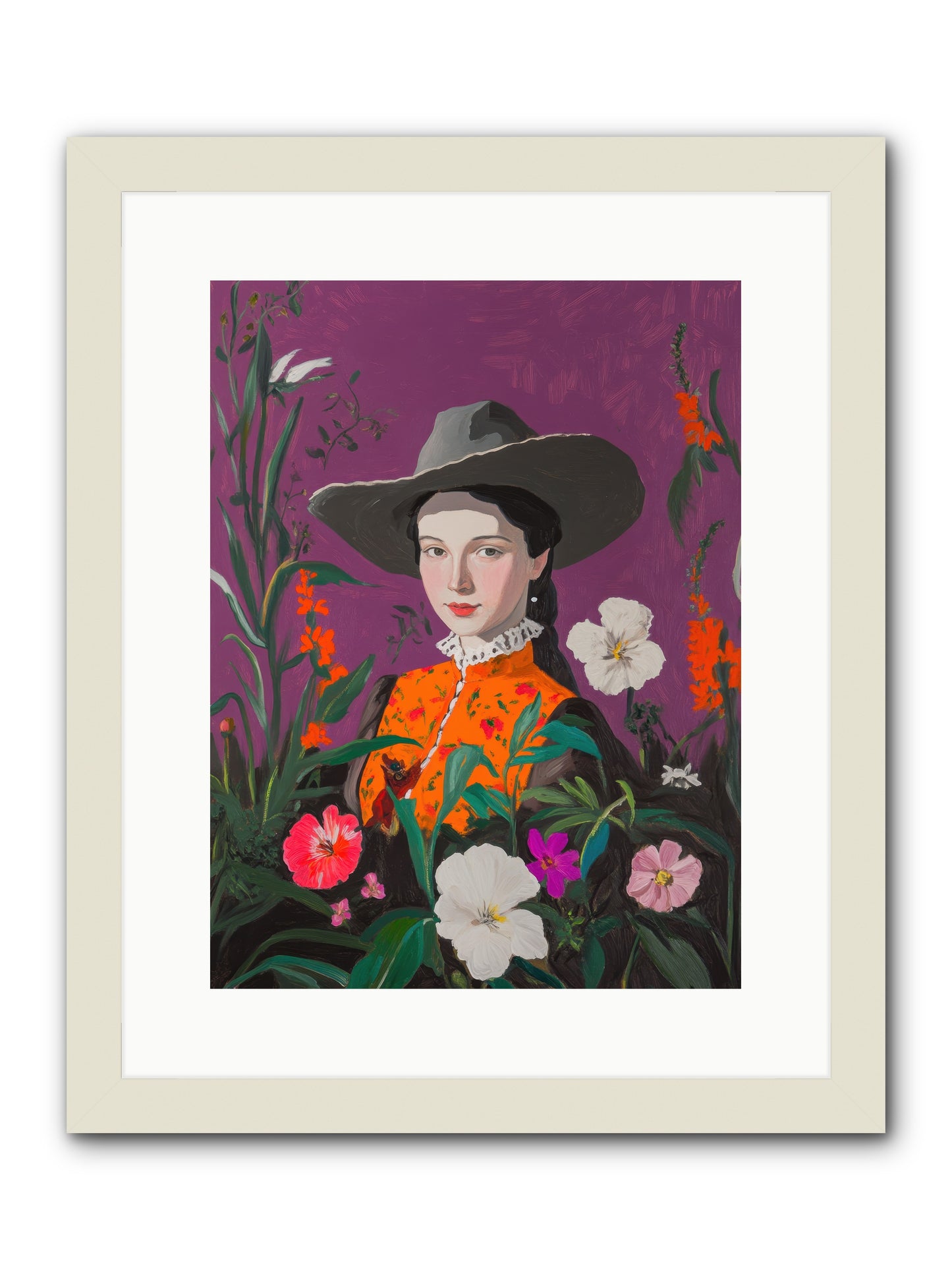 Firefly Ranch -- Framed Print - White 12x16