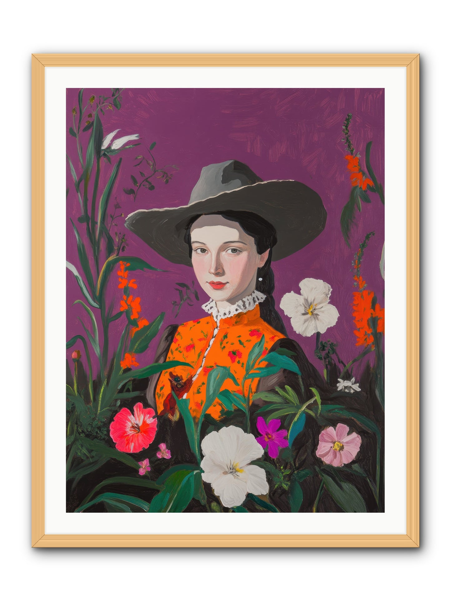 Firefly Ranch -- Framed Print - Natural 30x40