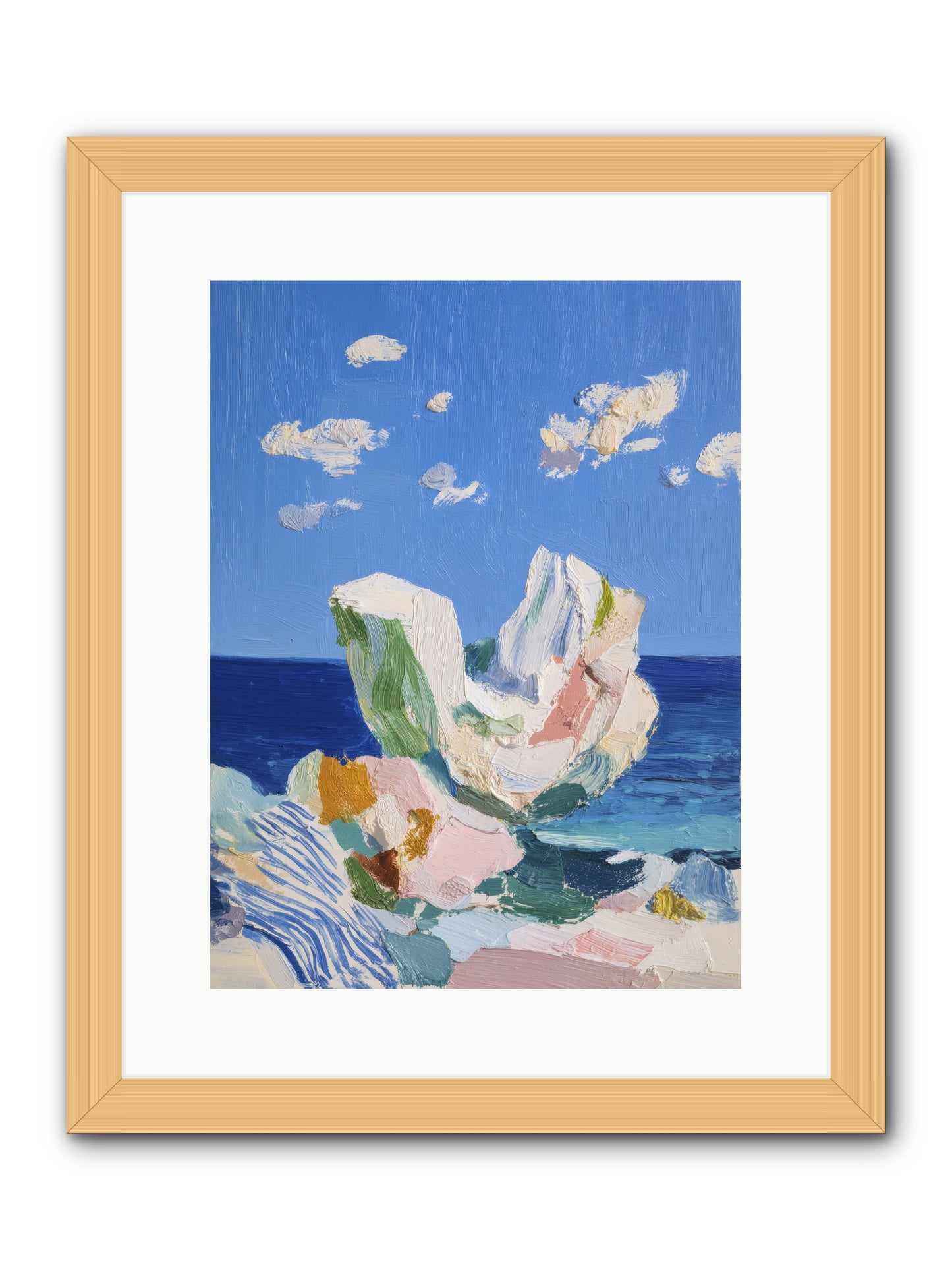 First Light Fiction -- Framed Print - Natural 12x16