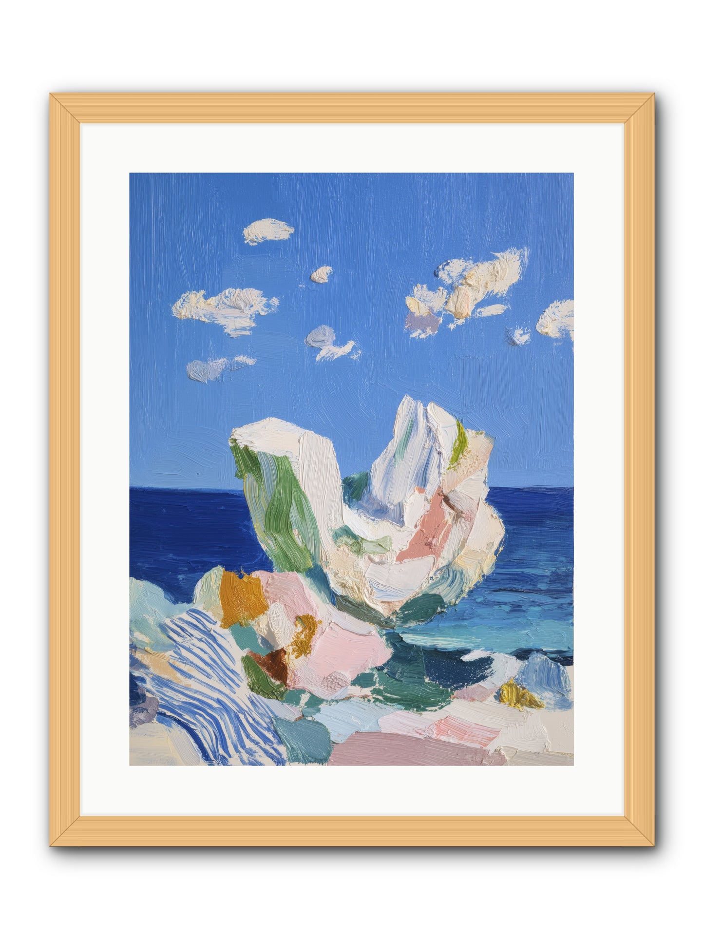 First Light Fiction -- Framed Print - Natural 18x24