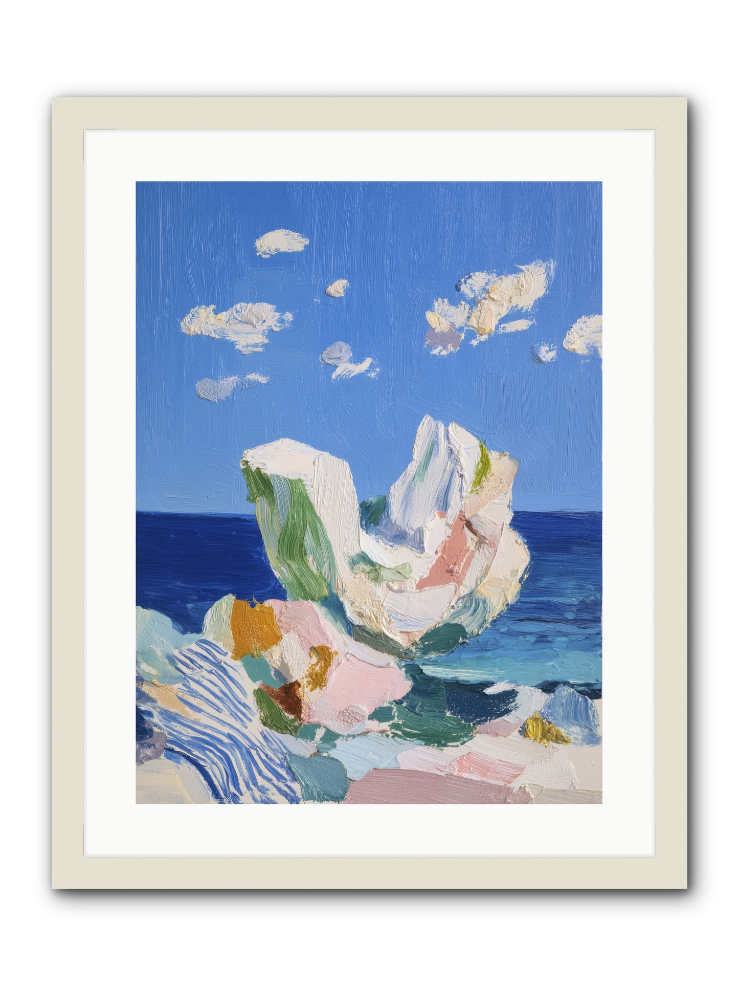 First Light Fiction -- Framed Print - White 18x24