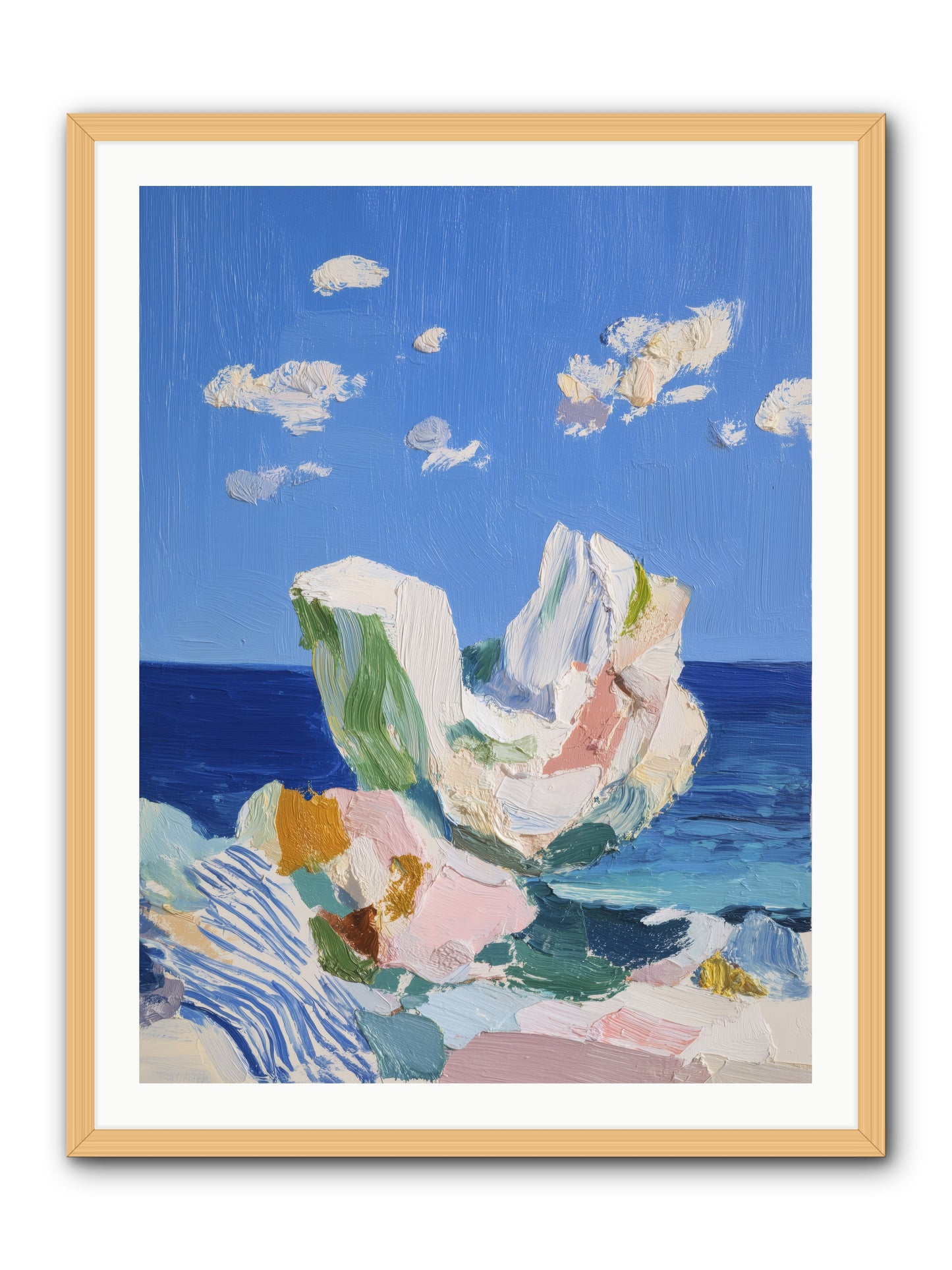 First Light Fiction -- Framed Print - Natural 30x40