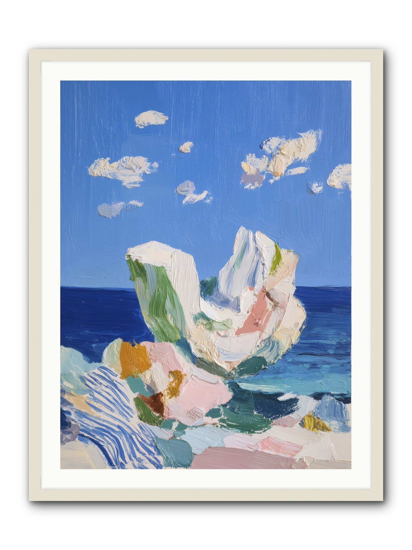 First Light Fiction -- Framed Print - White 30x40