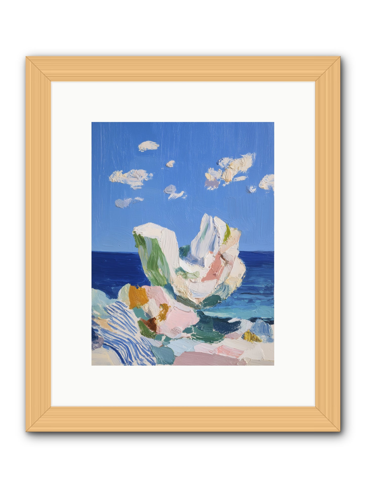 First Light Fiction -- Framed Print - Natural 9x12