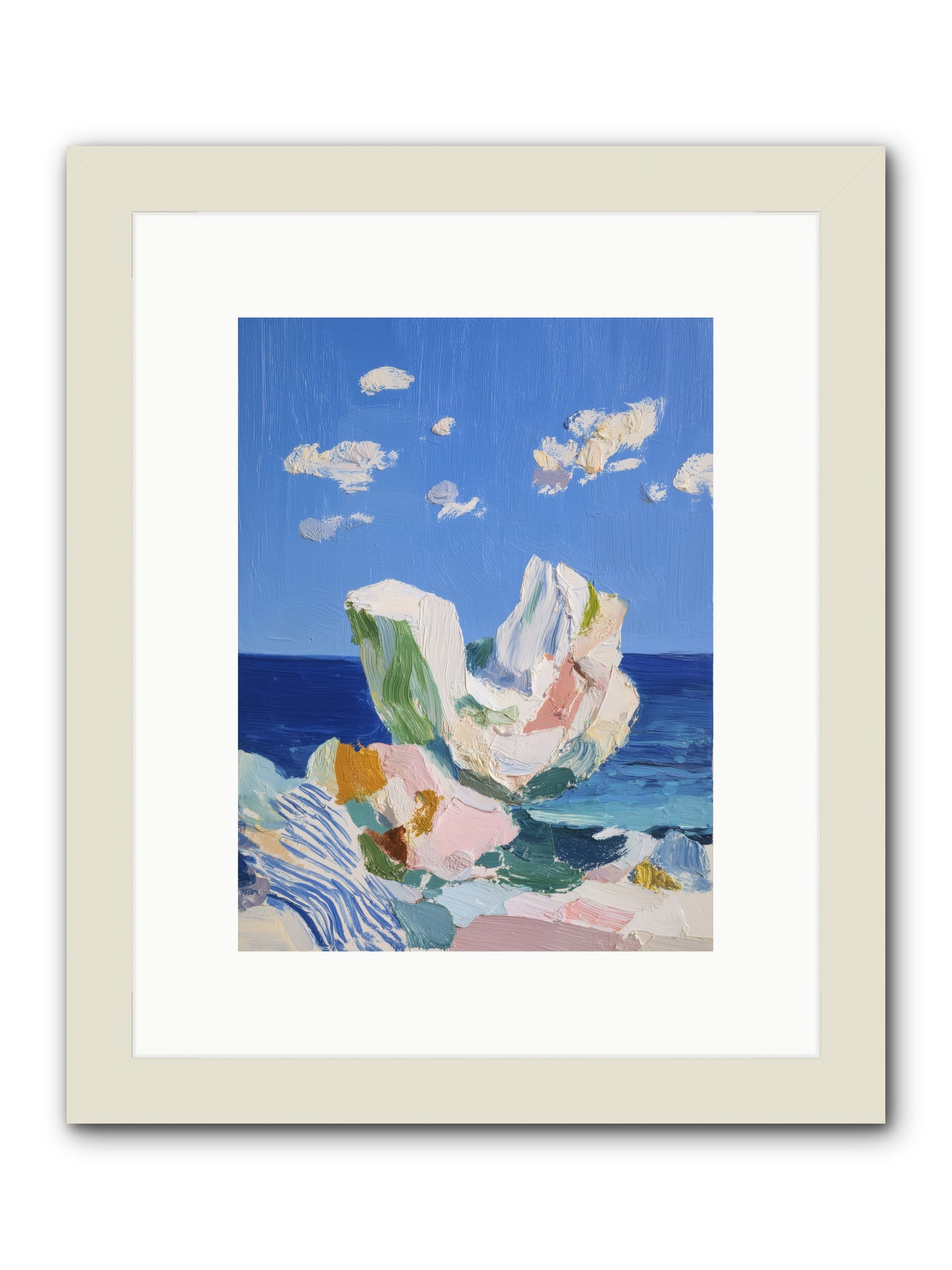 First Light Fiction -- Framed Print - White 9x12