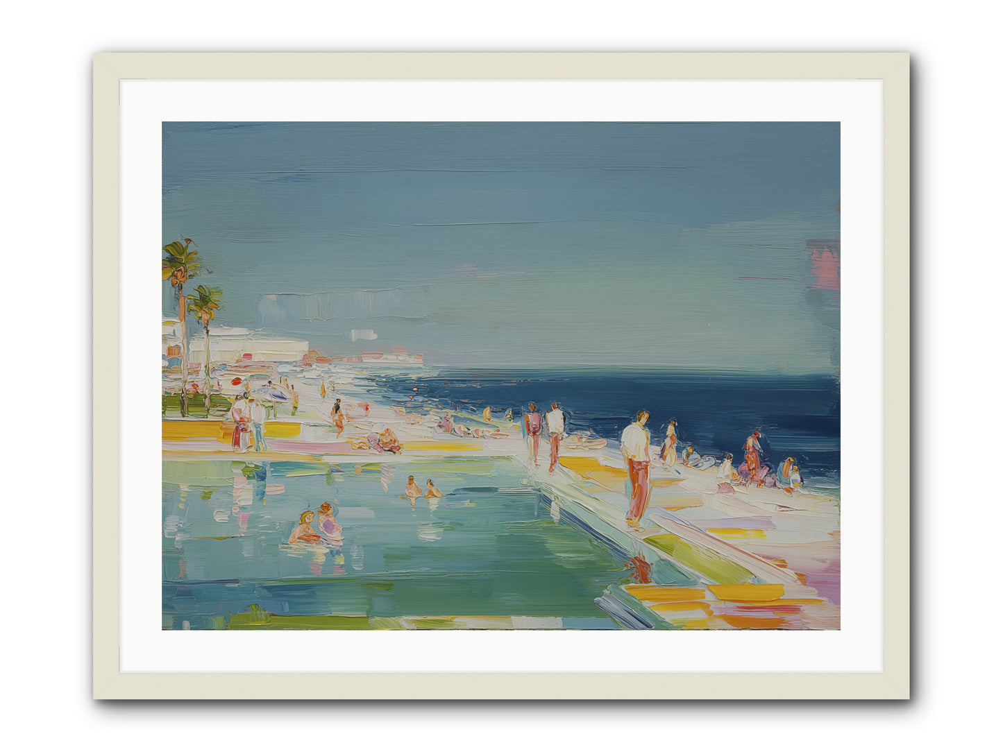 First Light Seduction -- Framed Print - White 32x24