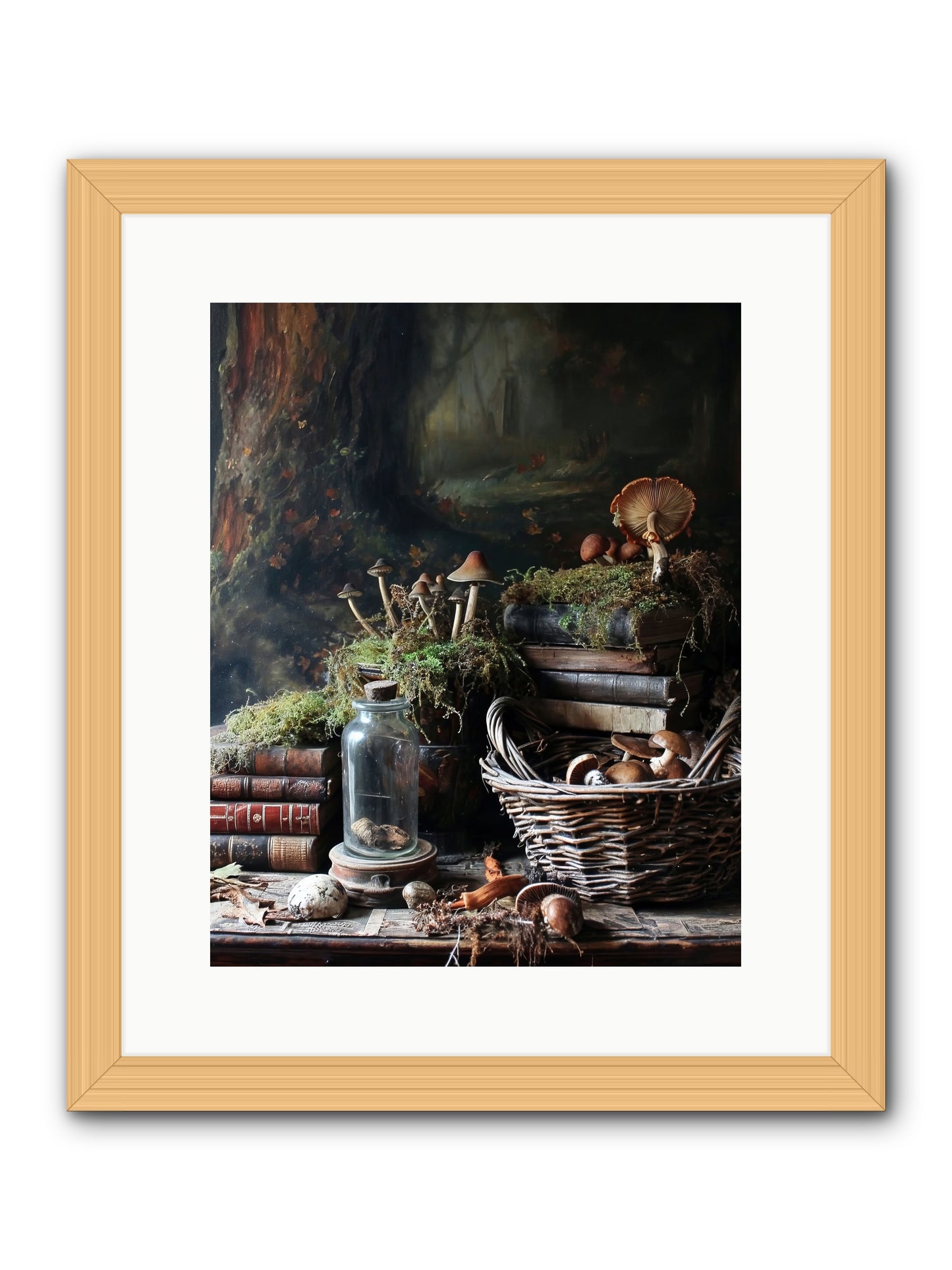 First Steps -- Framed Print - Natural 12x15