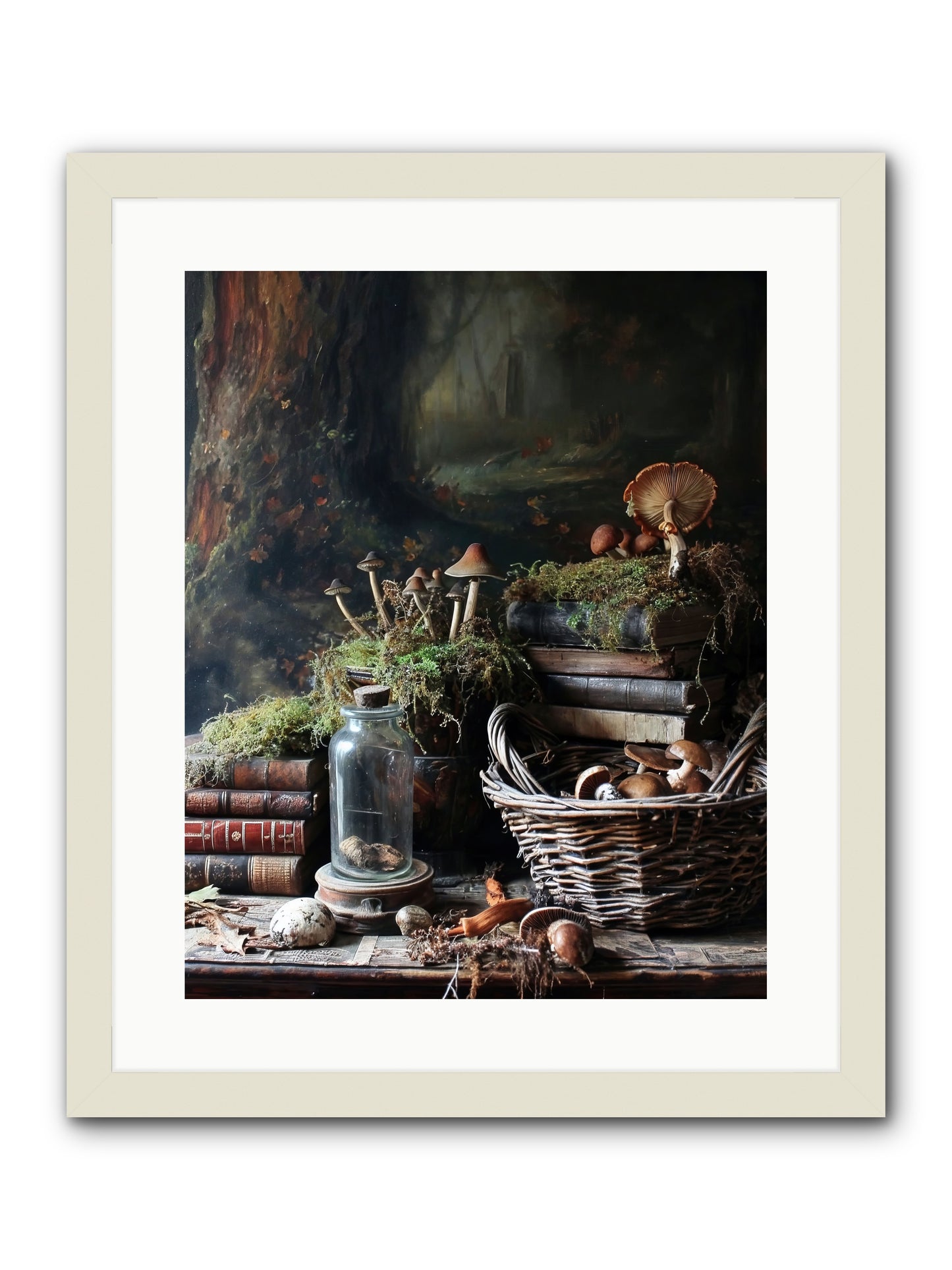 First Steps -- Framed Print - White 16x20