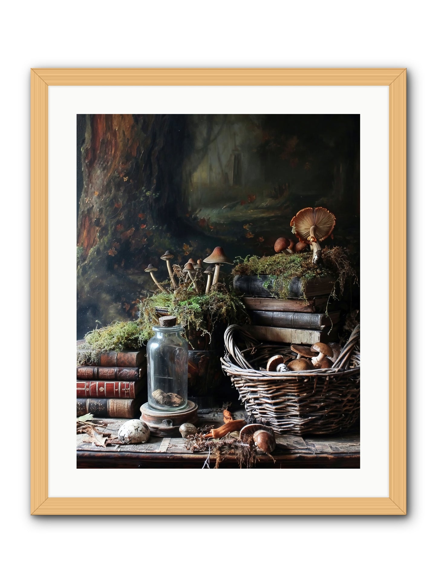 First Steps -- Framed Print - Natural 20x25