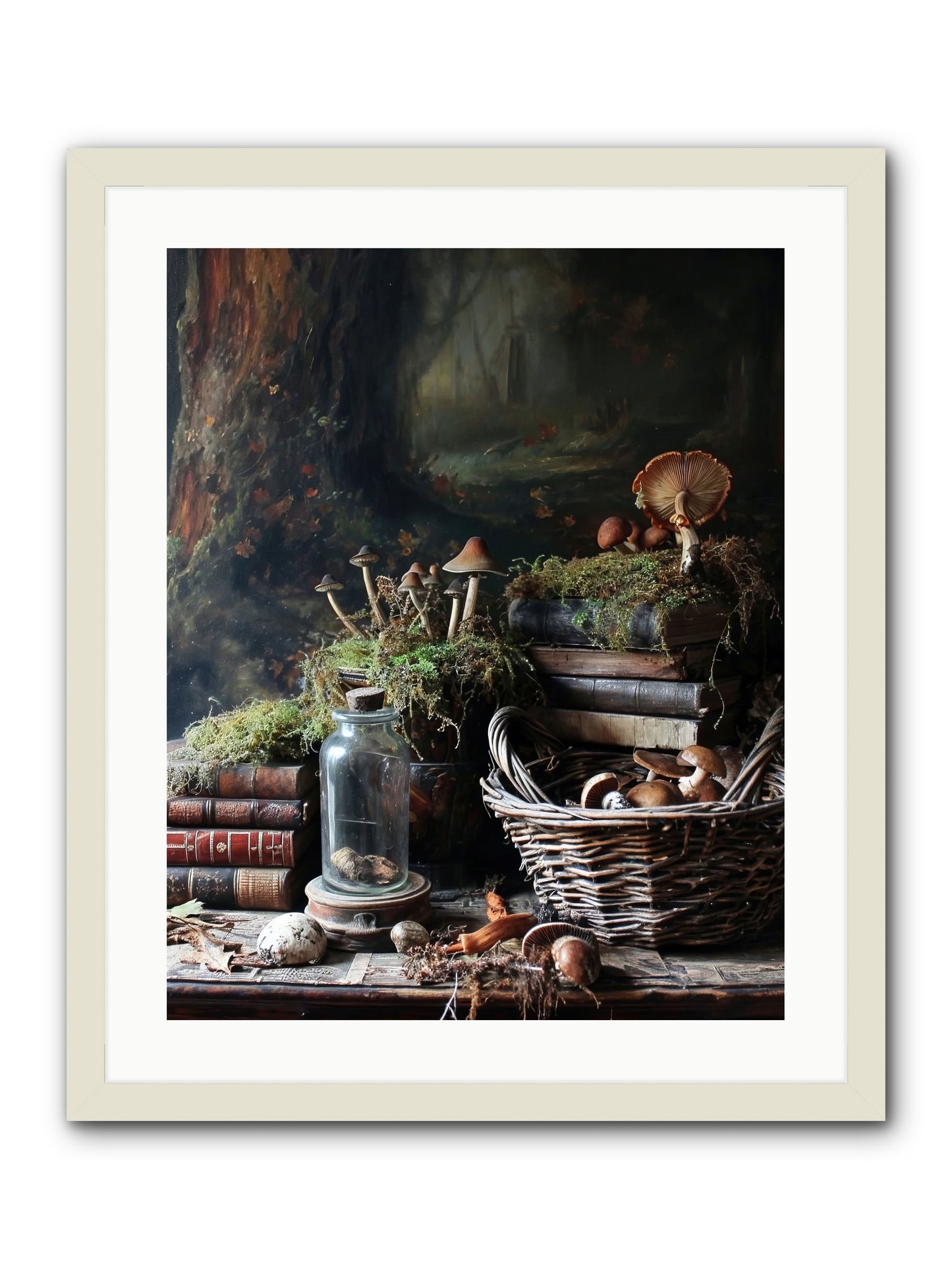 First Steps -- Framed Print - White 20x25
