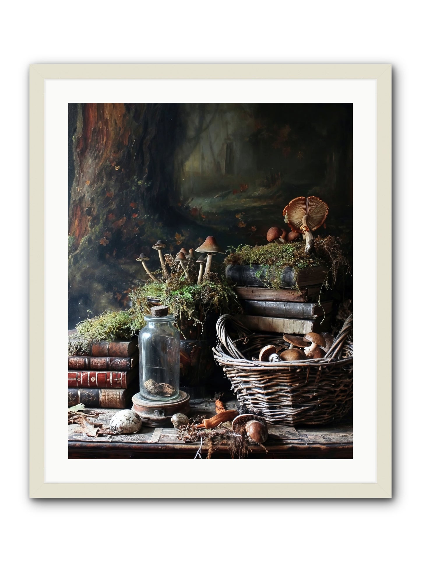 First Steps -- Framed Print - White 24x30