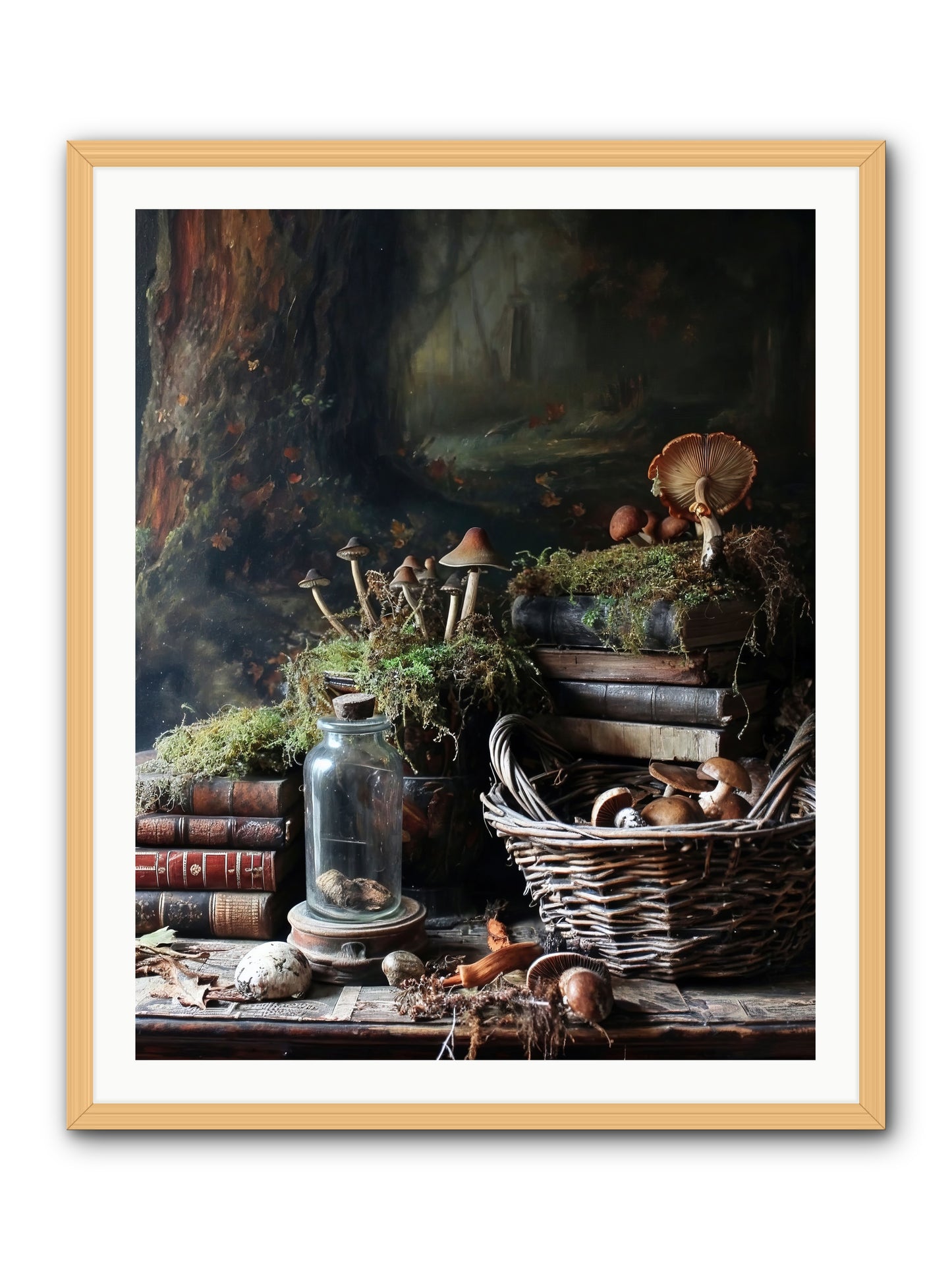 First Steps -- Framed Print - Natural 32x40
