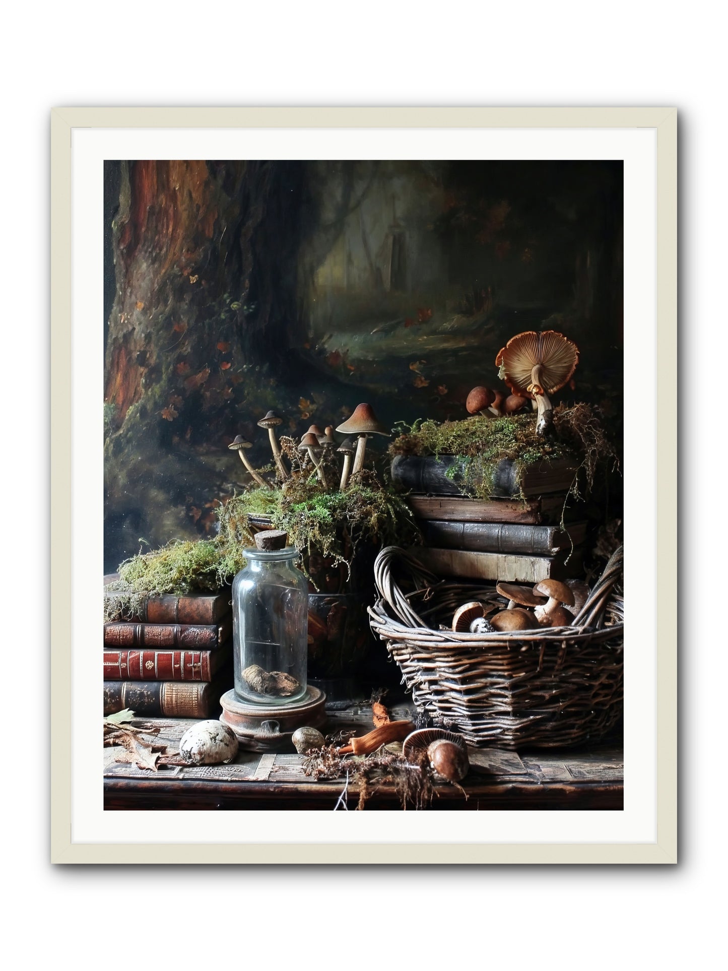 First Steps -- Framed Print - White 32x40