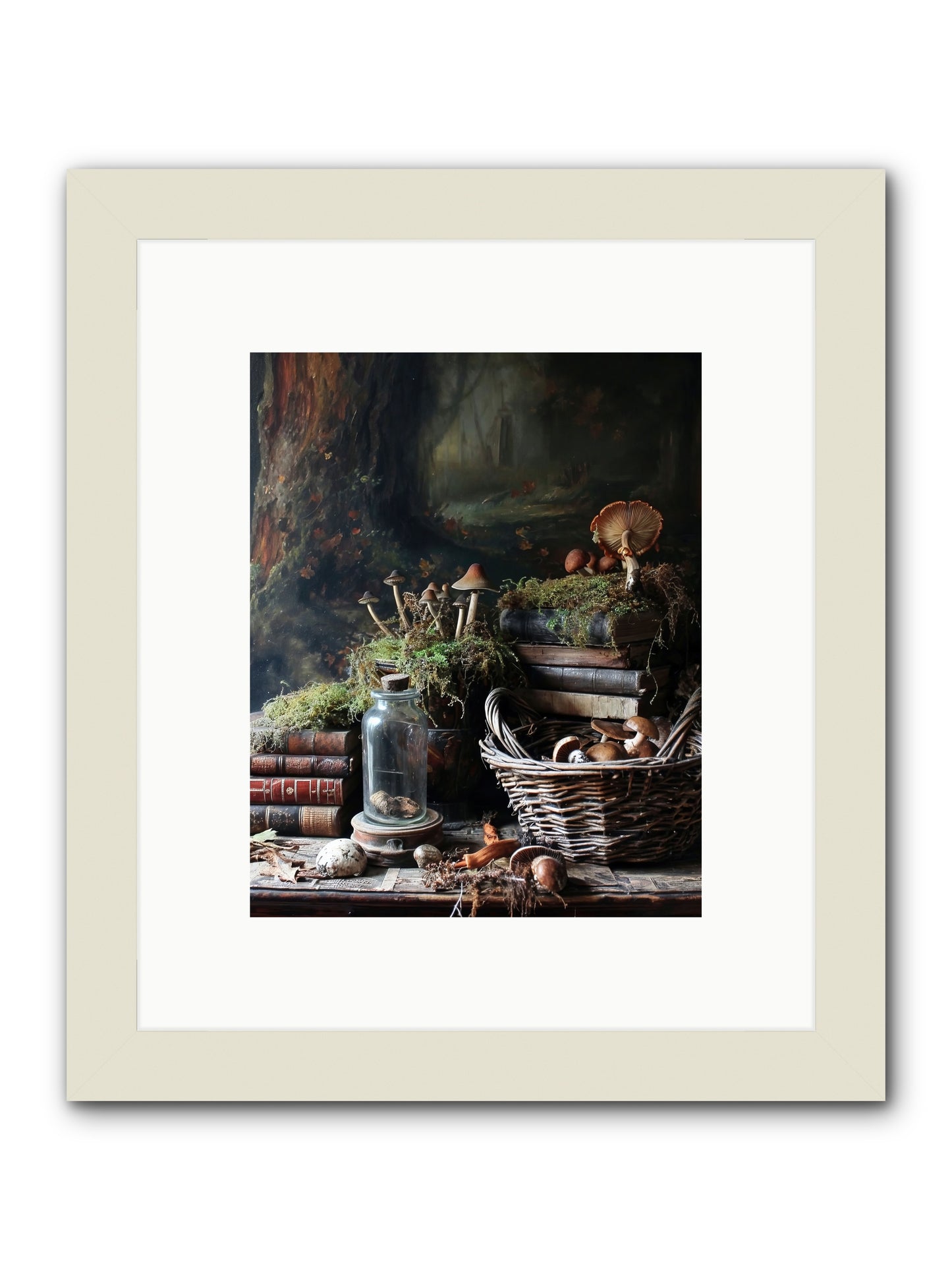 First Steps -- Framed Print - White 8x10