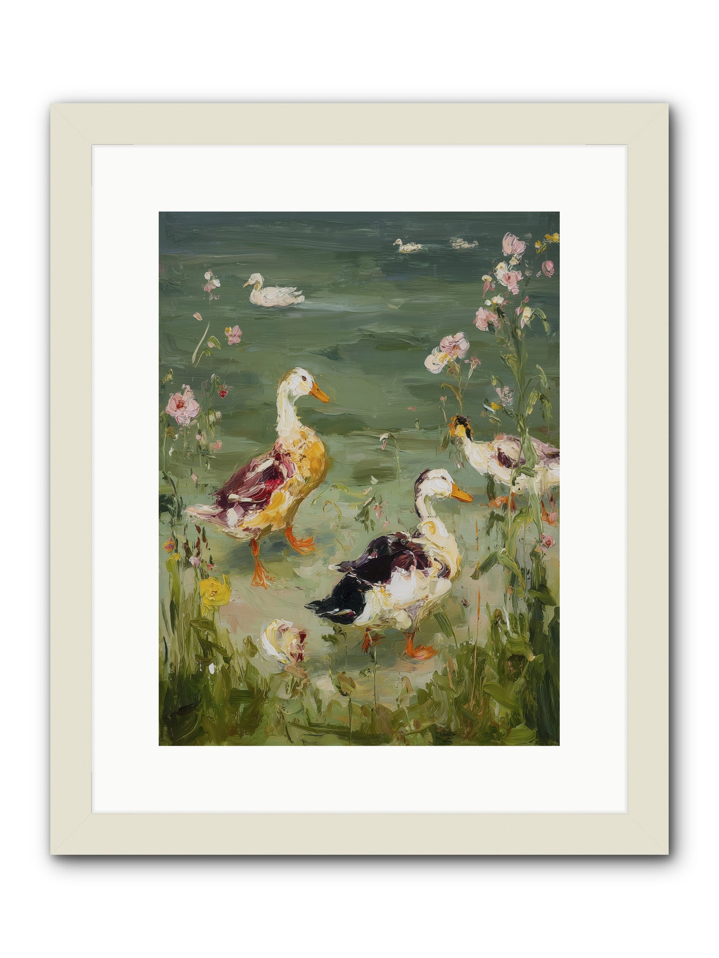First Summer -- Framed Print - White 12x16