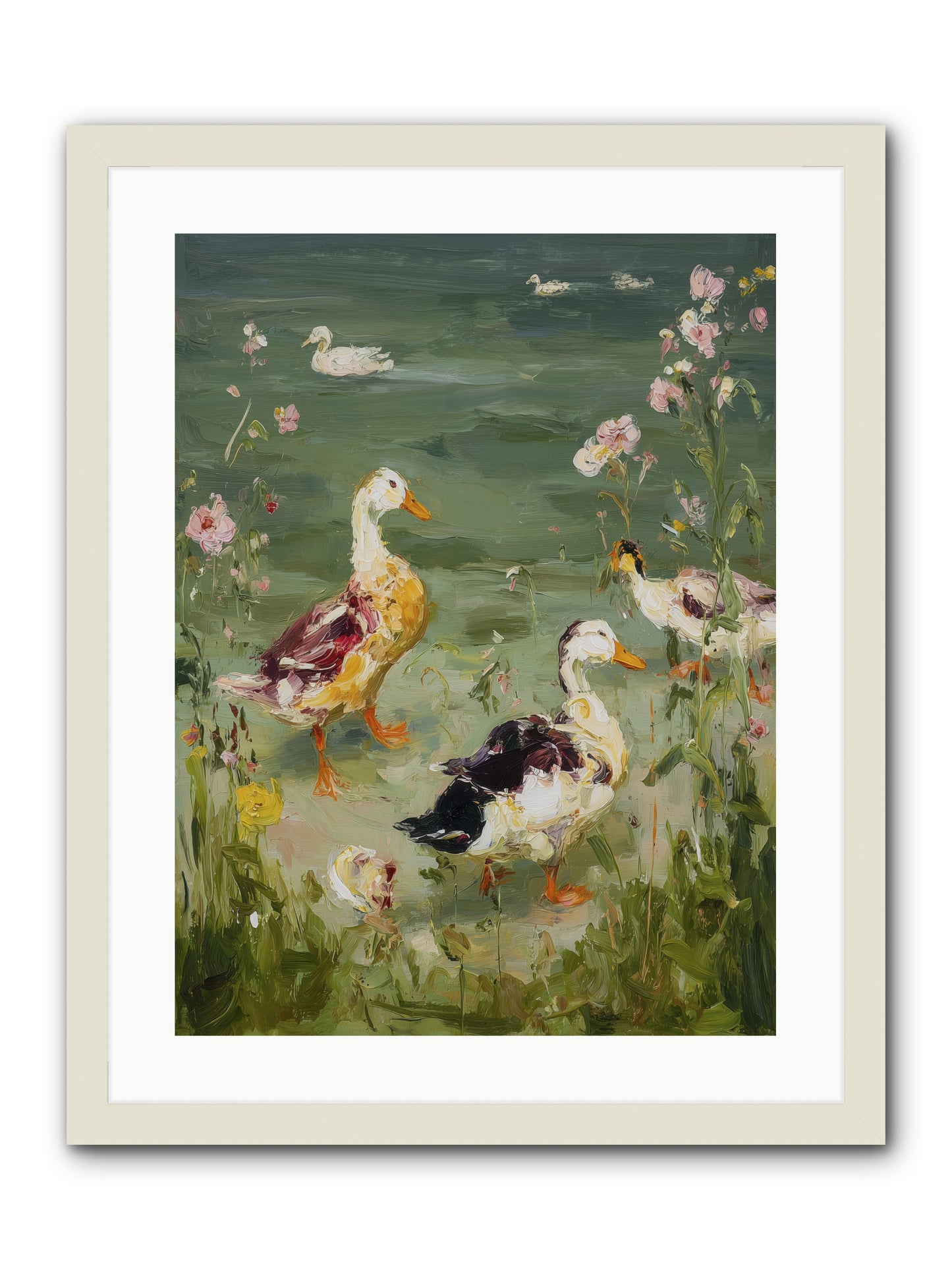 First Summer -- Framed Print - White 18x24