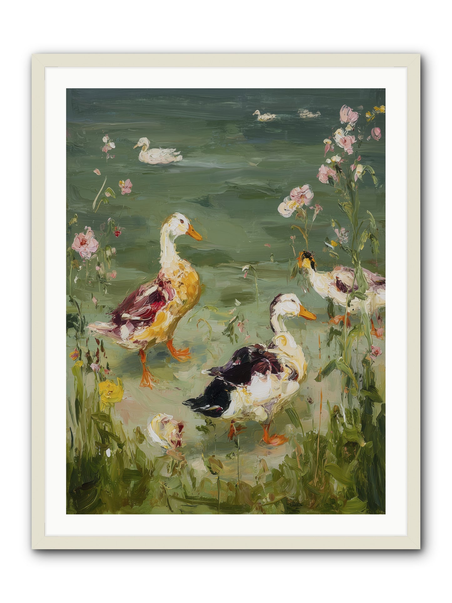 First Summer -- Framed Print - White 30x40
