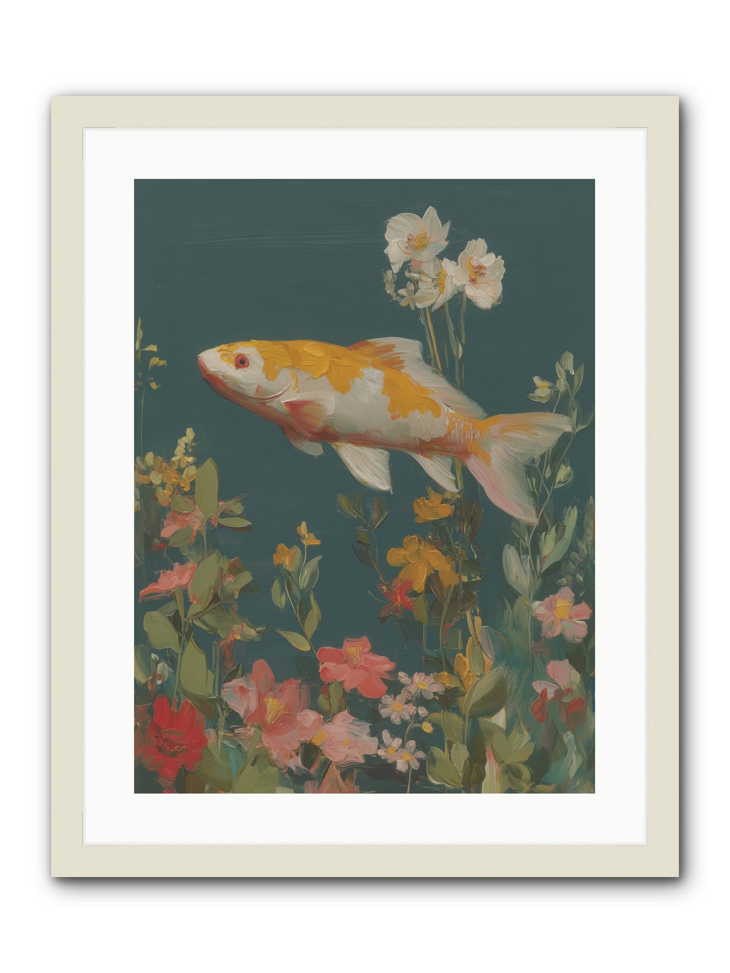 First Waters -- Framed Print - White 18x24