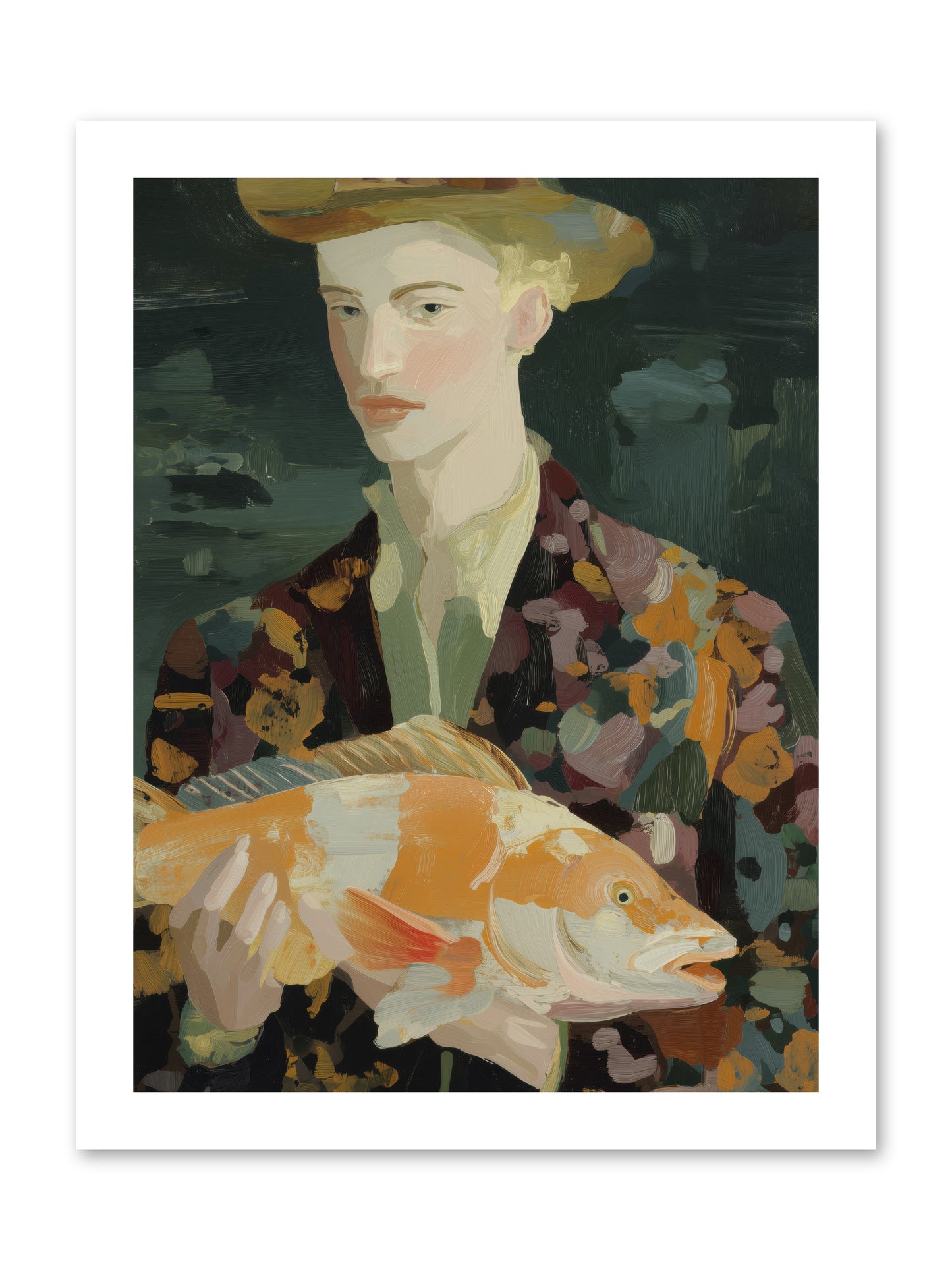 Fisherman's Gift  -- Paper Print 12x16