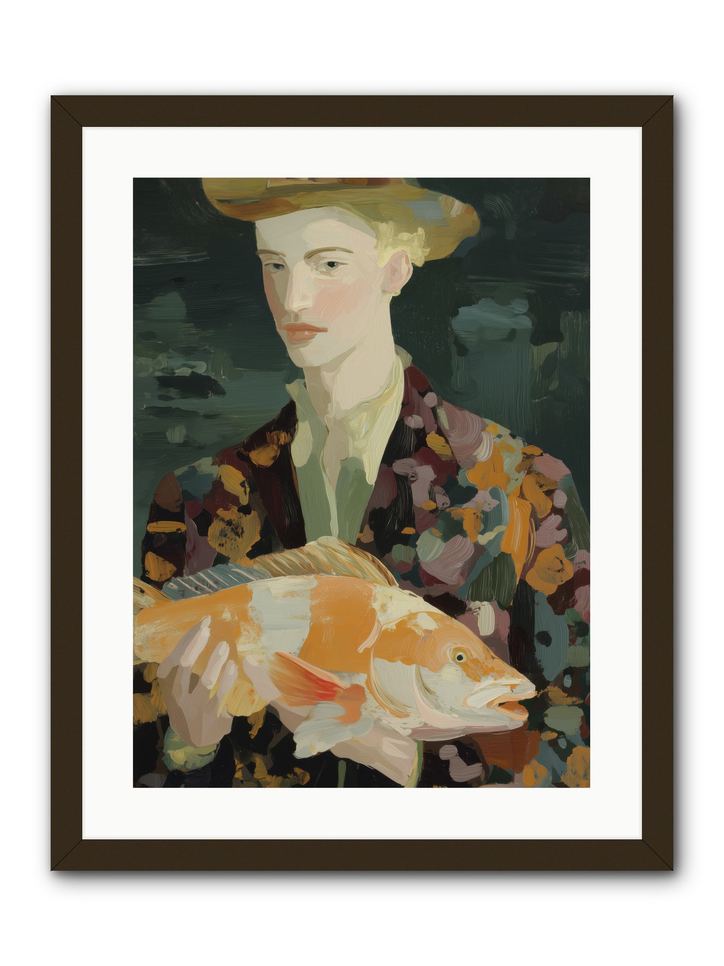Fisherman's Gift  -- Framed Print - Black 18x24