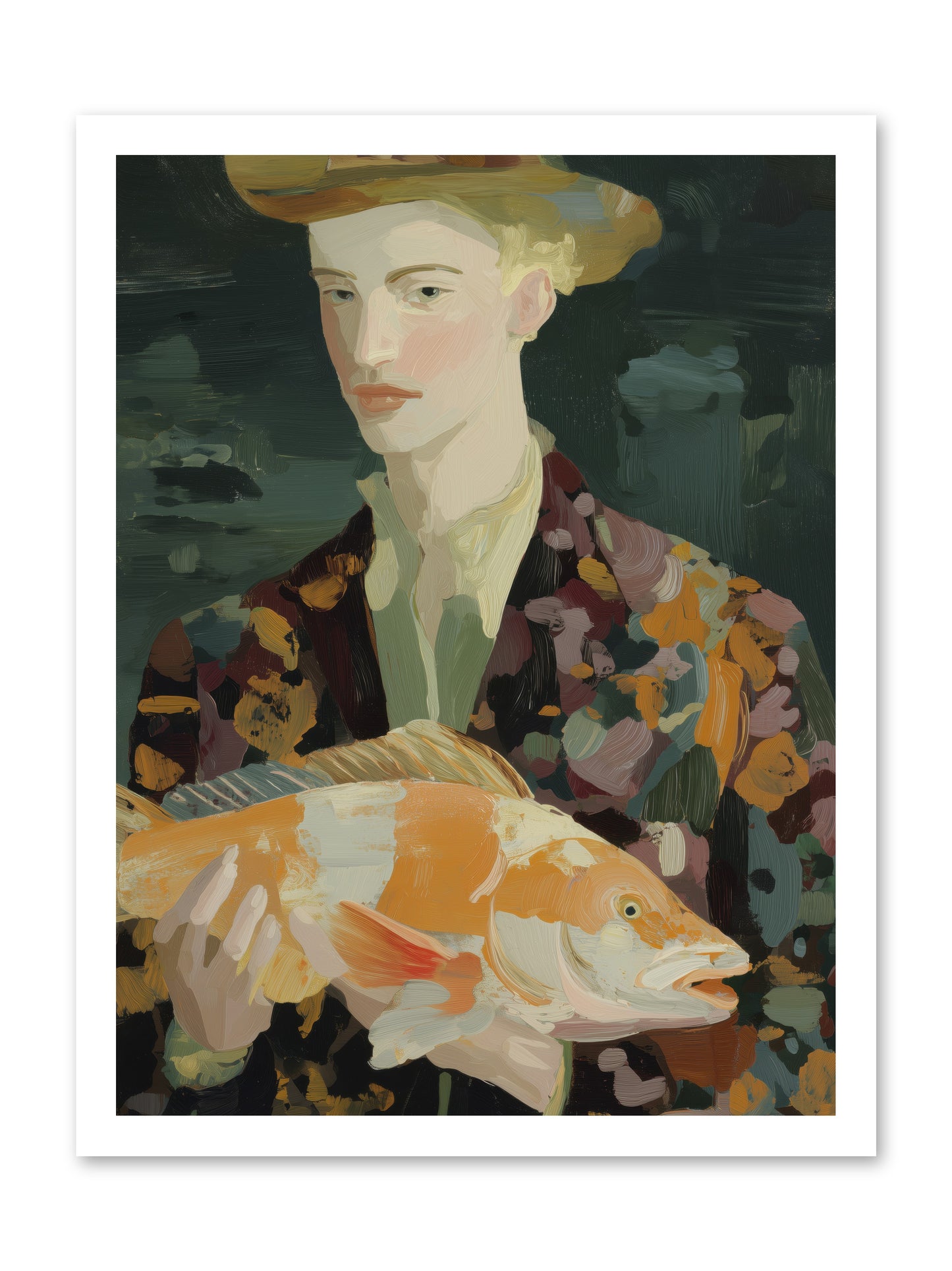 Fisherman's Gift  -- Loose Canvas Print 18x24