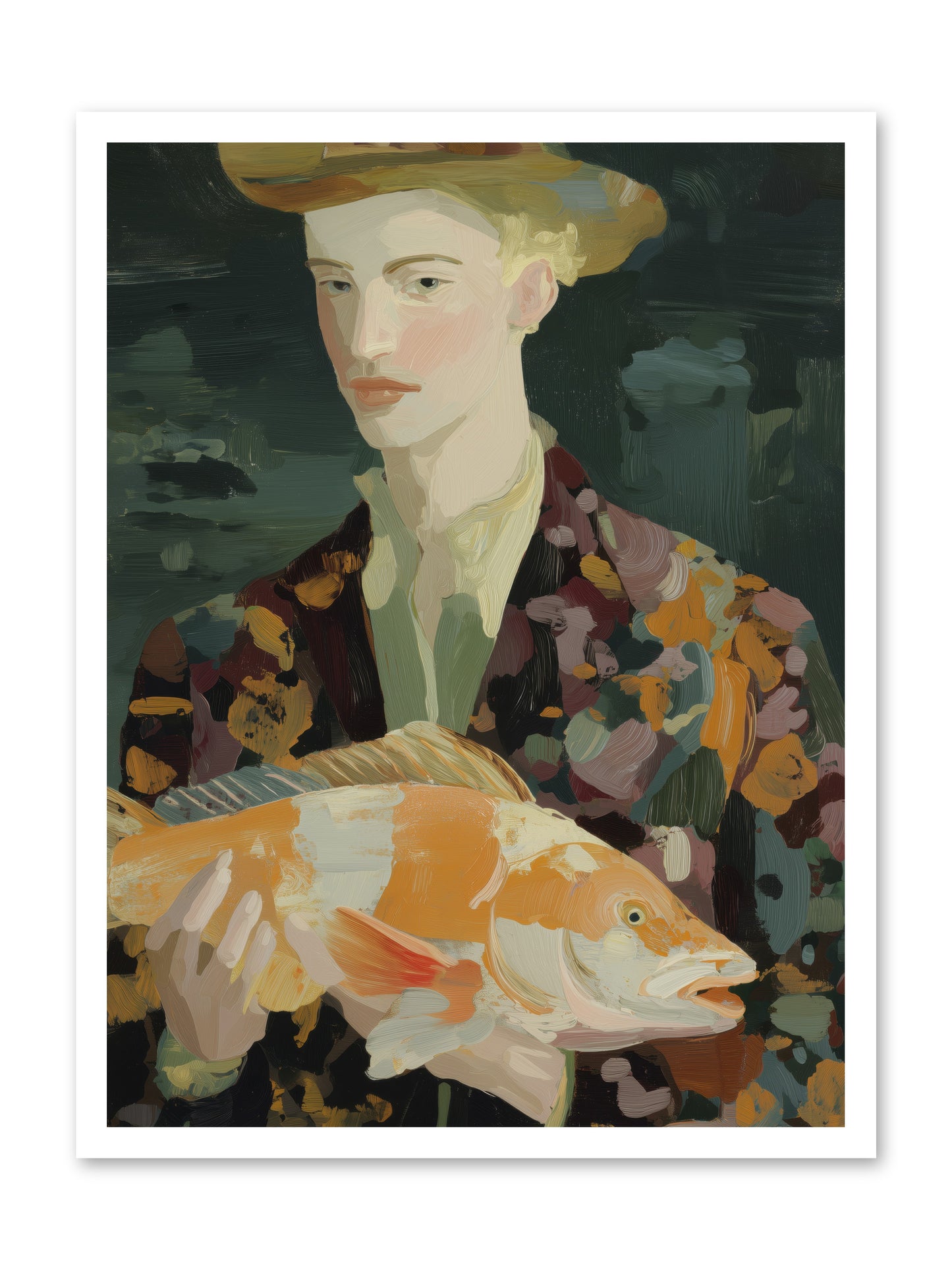 Fisherman's Gift  -- Loose Canvas Print 24x32