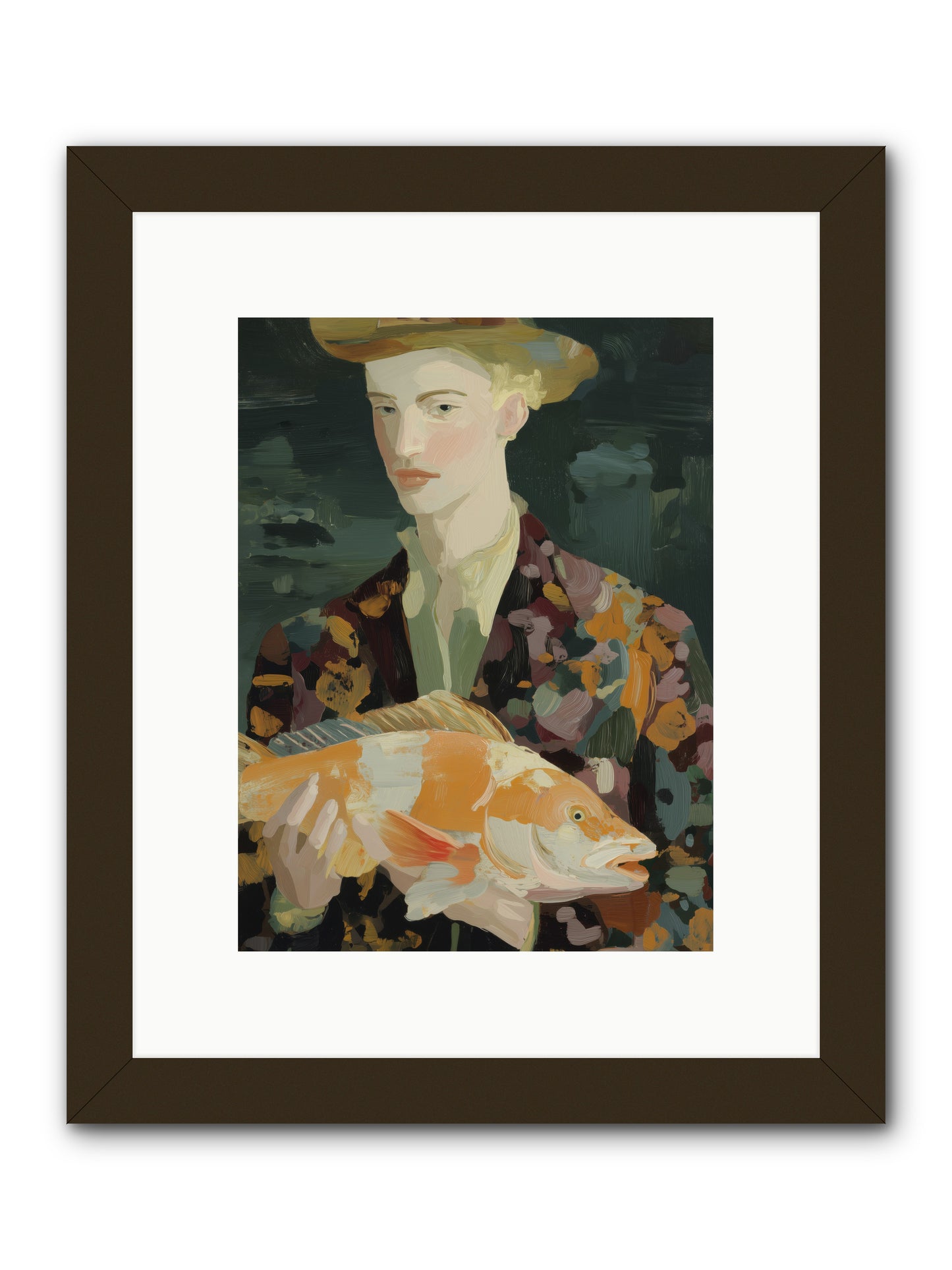 Fisherman's Gift  -- Framed Print - Black 9x12