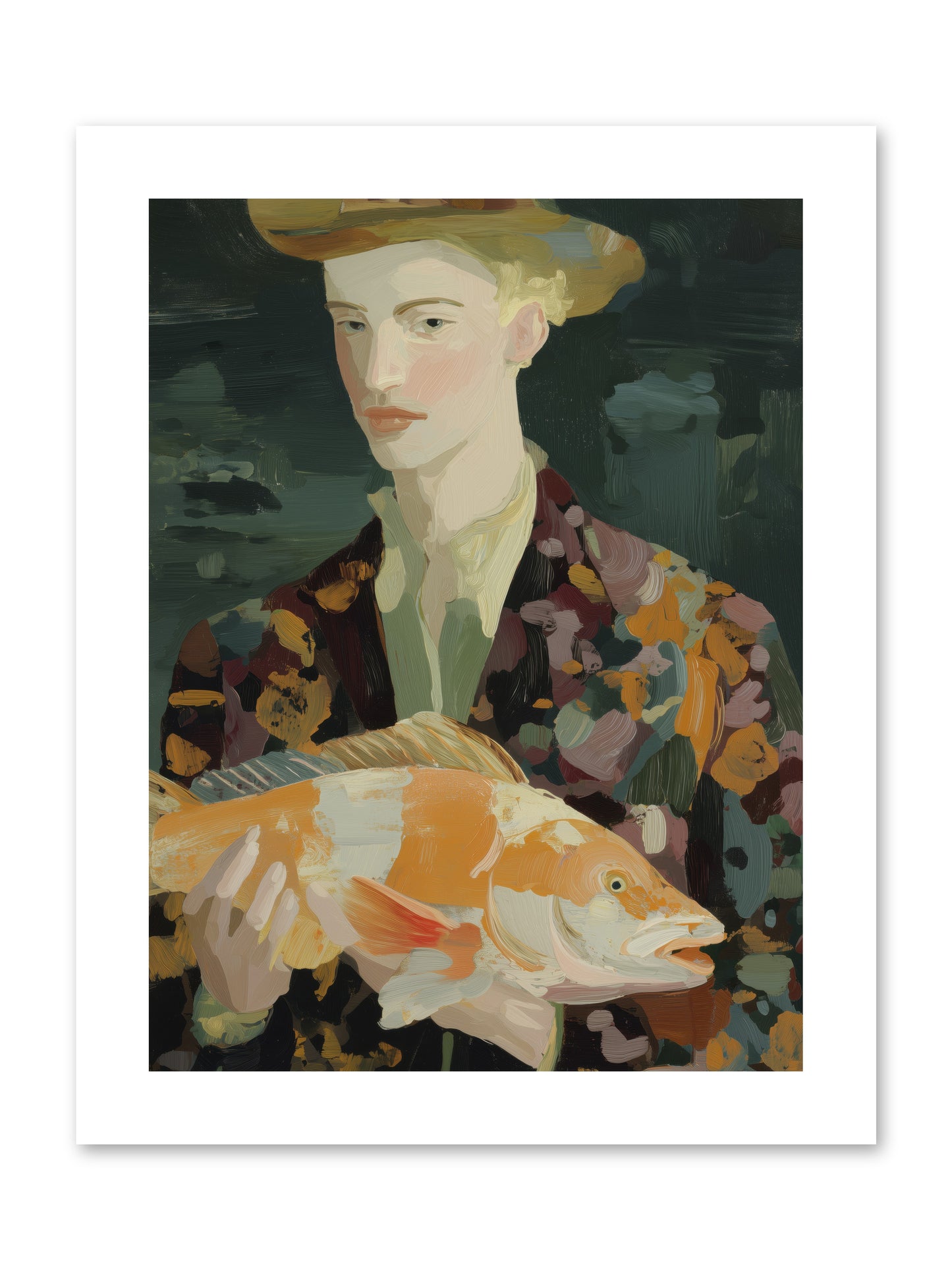 Fisherman's Gift  -- Loose Canvas Print 9x12
