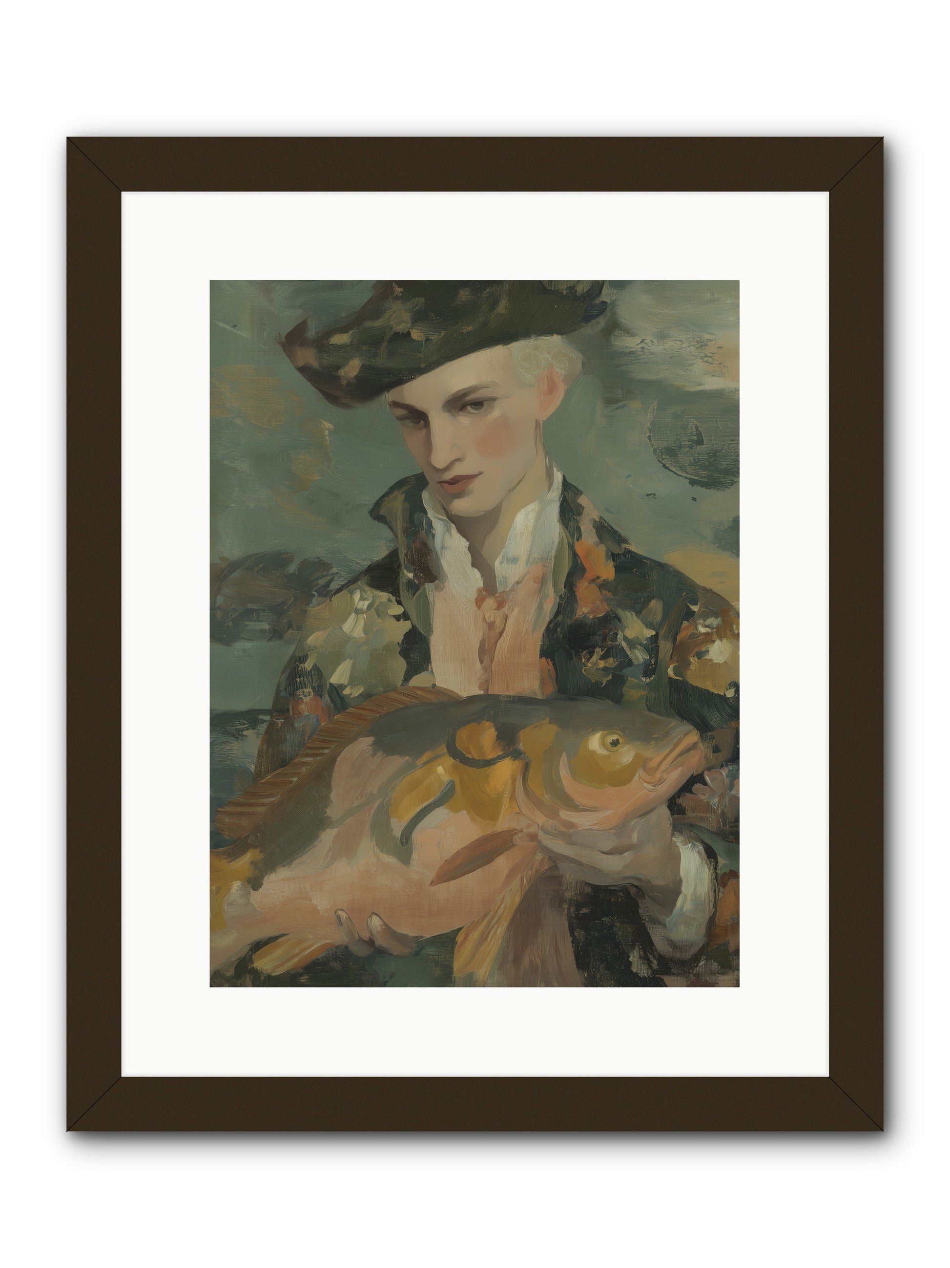 Fisherman's Net -- Framed Print - Black 12x16
