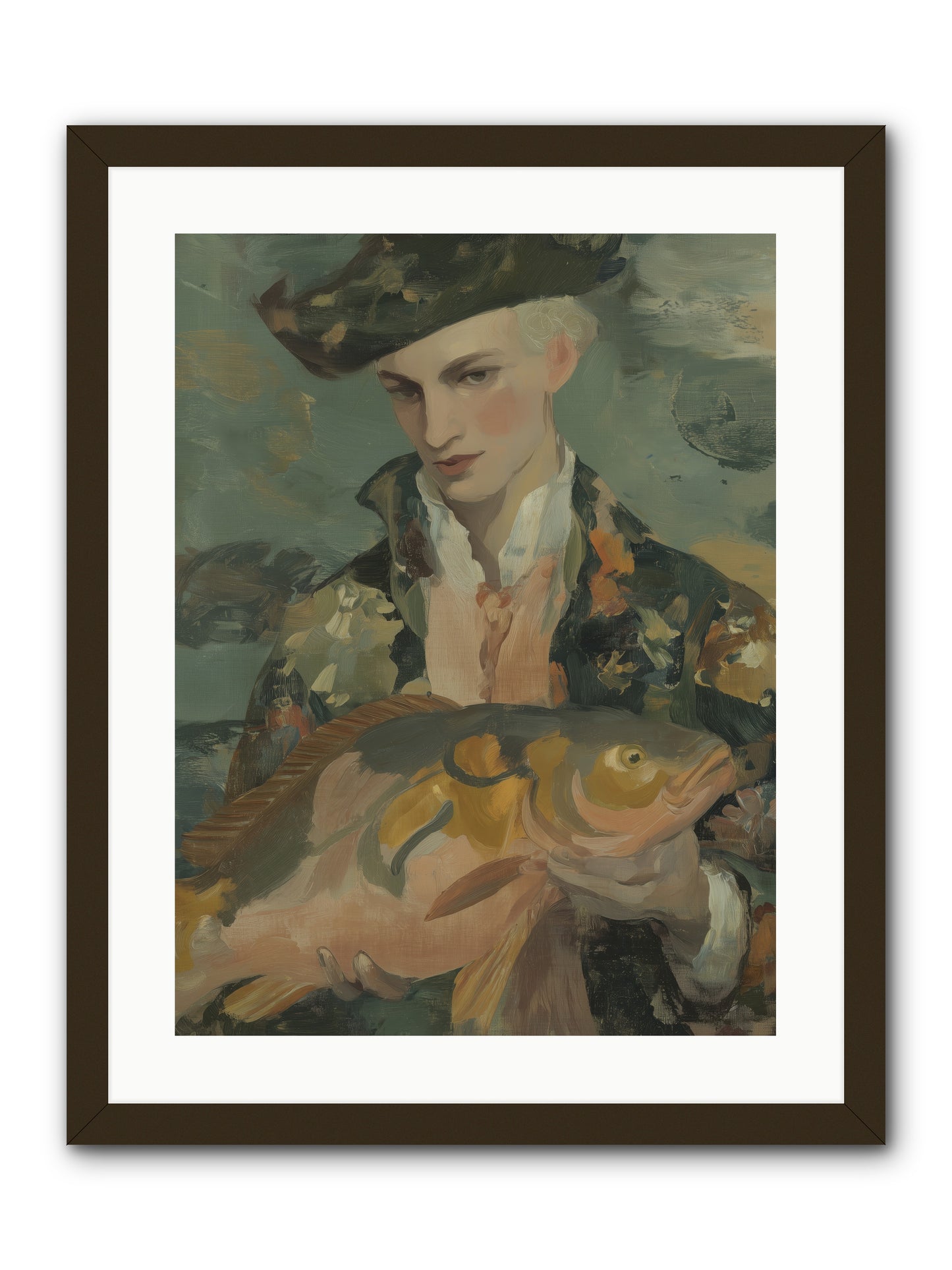 Fisherman's Net -- Framed Print - Black 18x24