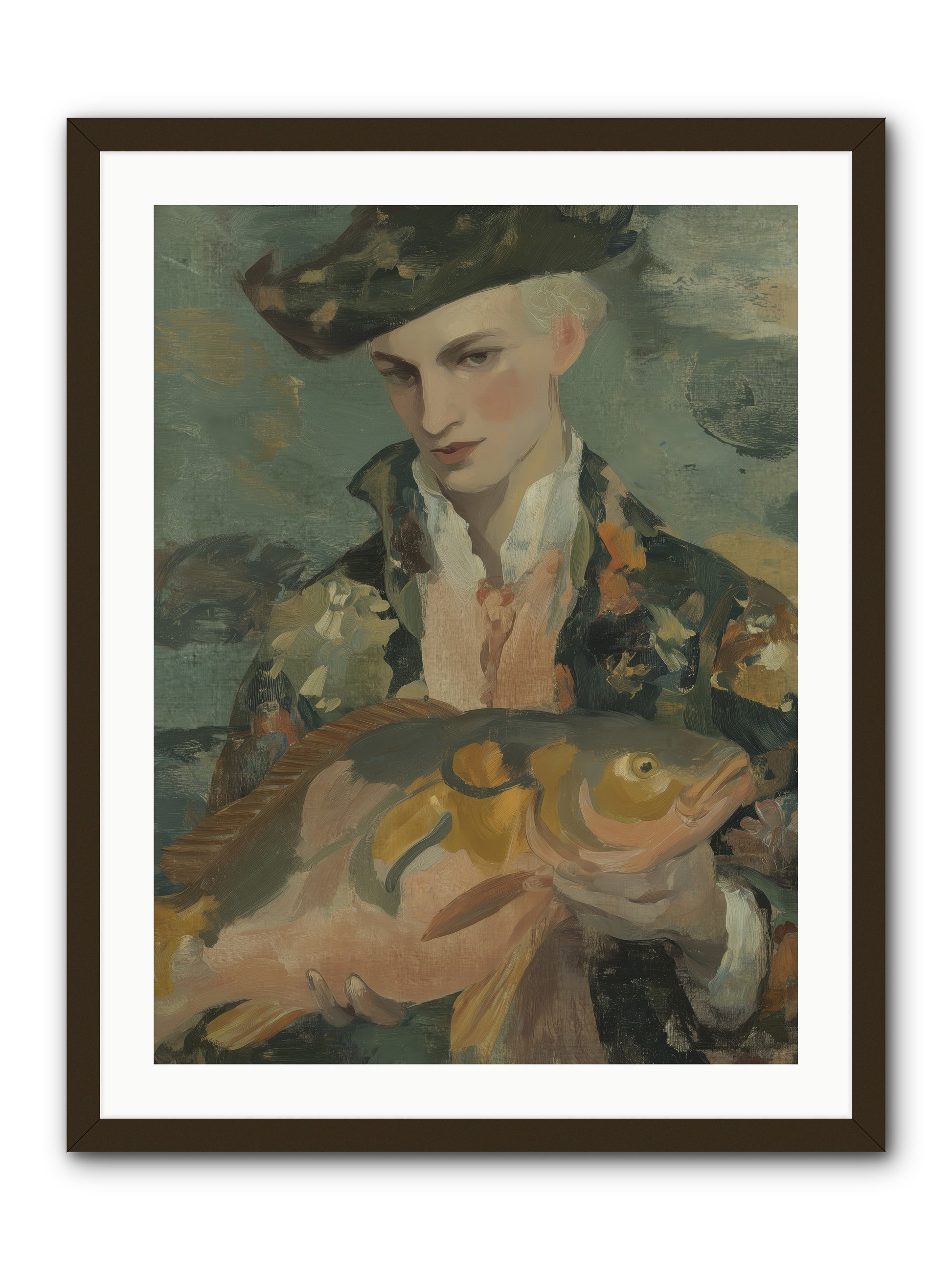 Fisherman's Net -- Framed Print - Black 24x32