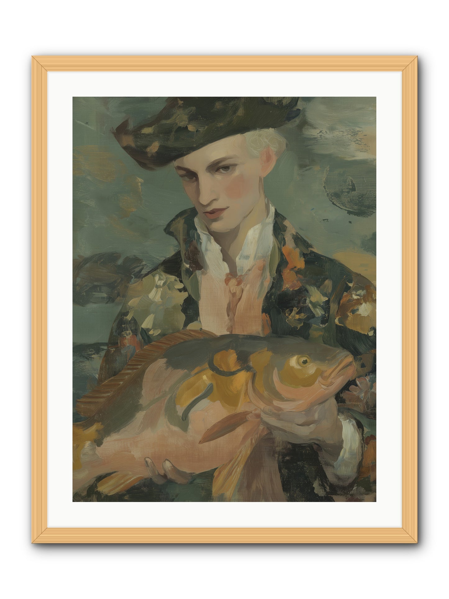 Fisherman's Net -- Framed Print - Natural 24x32