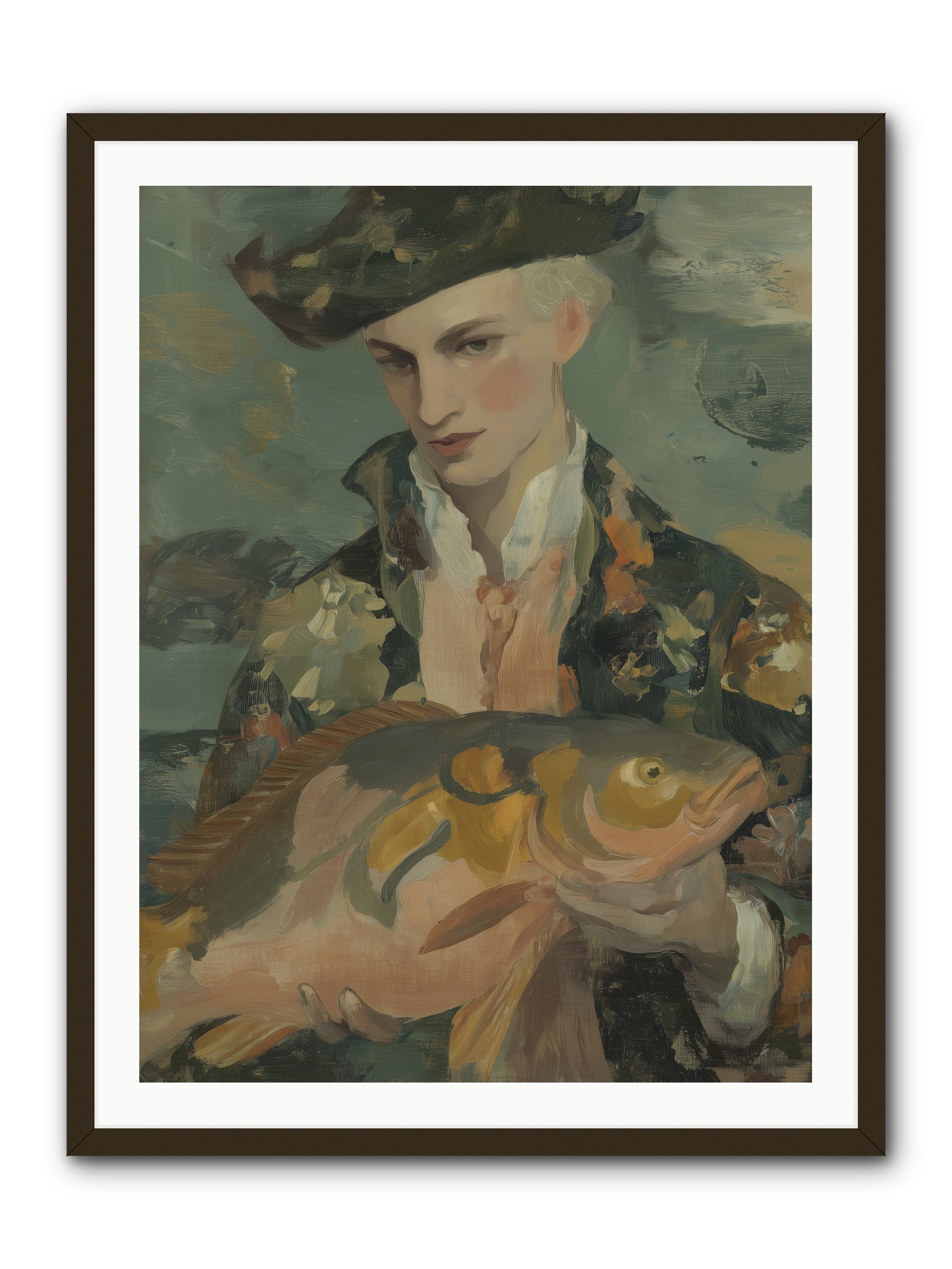 Fisherman's Net -- Framed Print - Black 30x40
