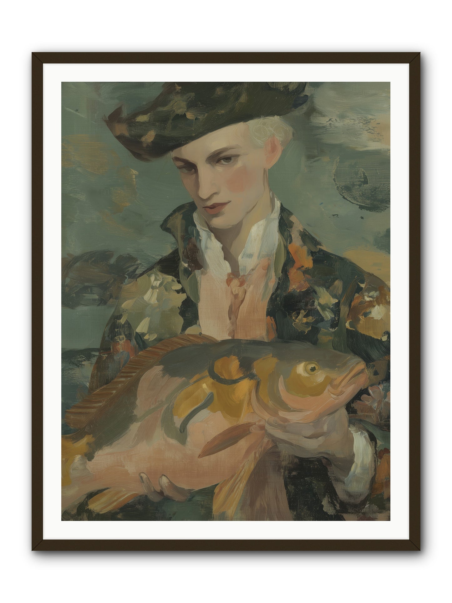 Fisherman's Net -- Framed Print - Black 36x48