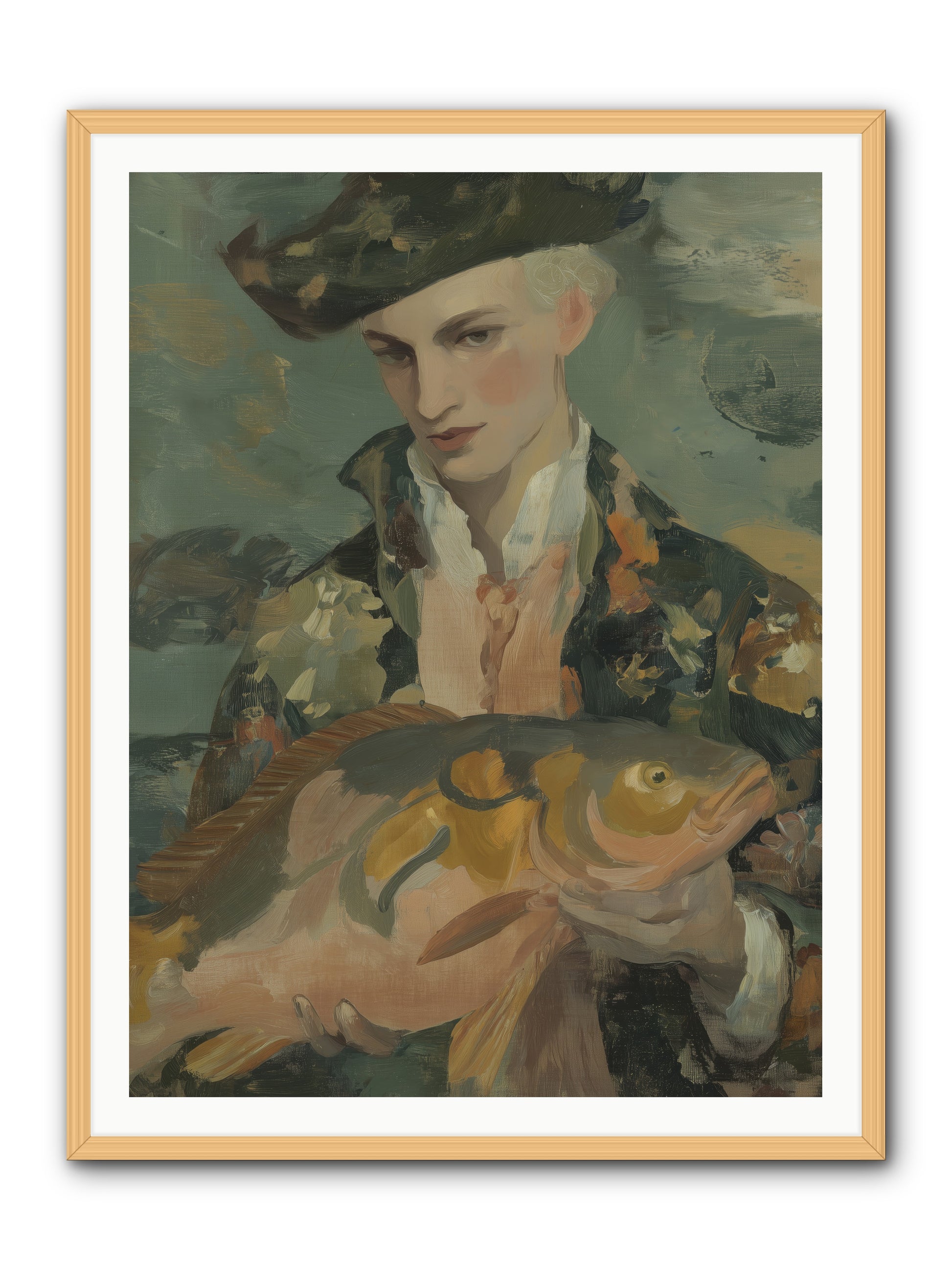 Fisherman's Net -- Framed Print - Natural 36x48