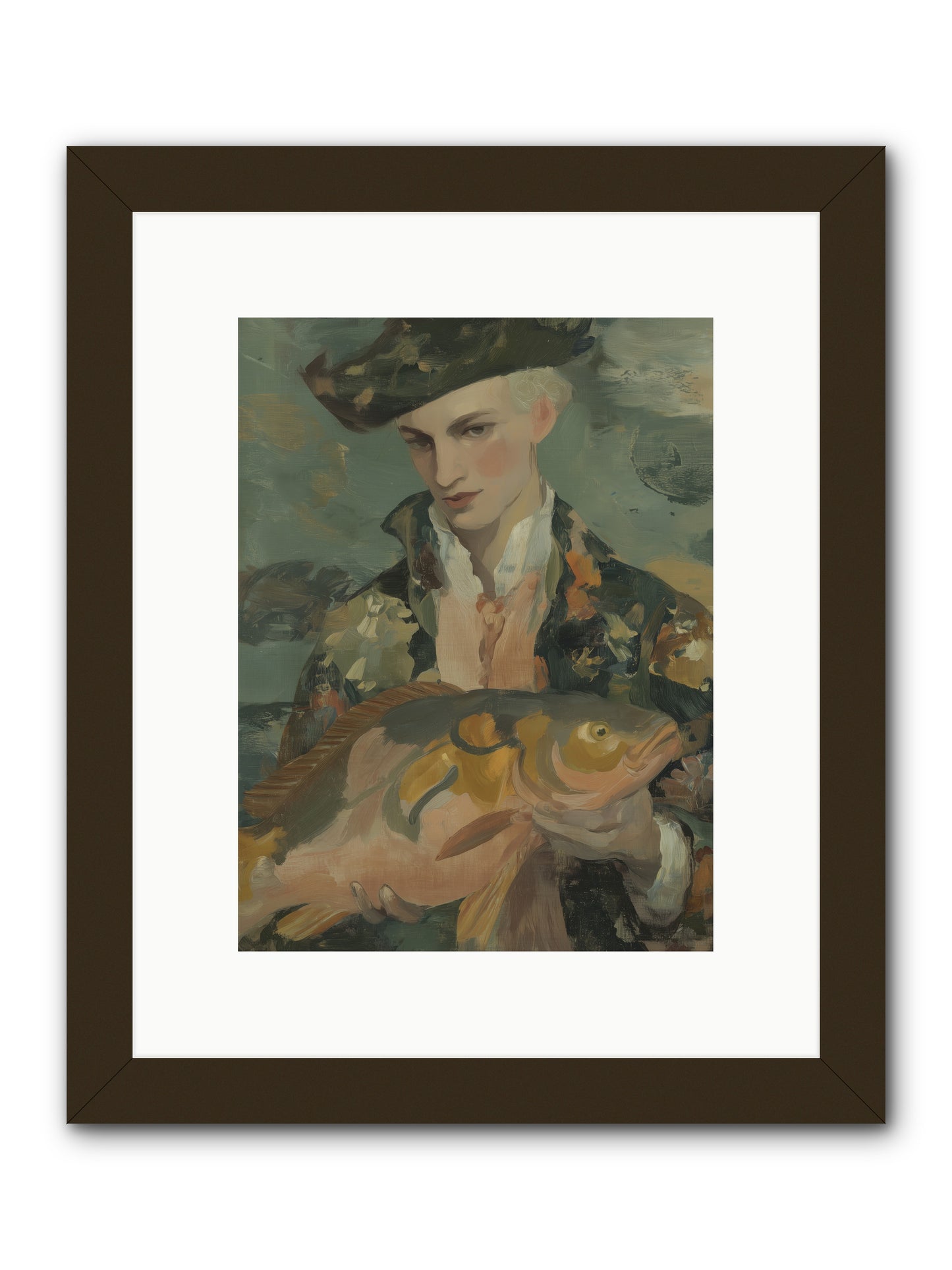 Fisherman's Net -- Framed Print - Black 9x12