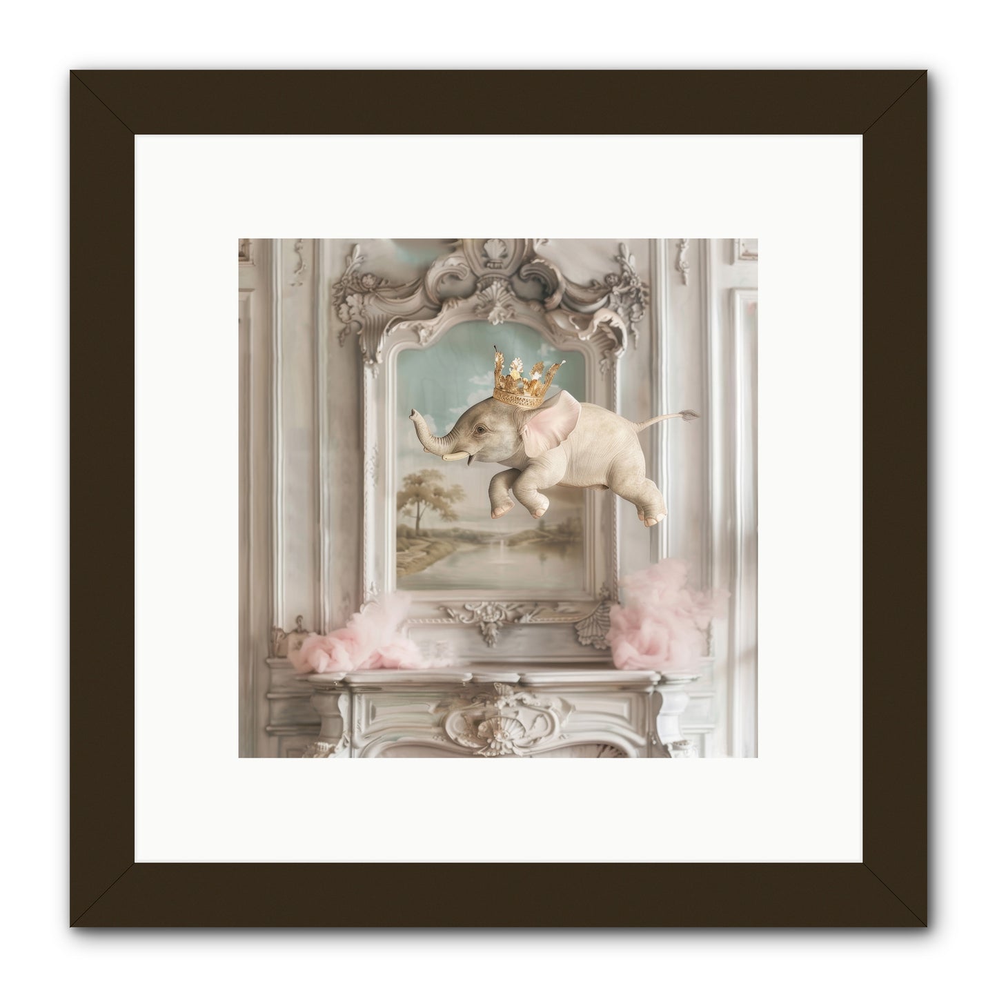 Fitzroy -- Framed Print - Black 10x10