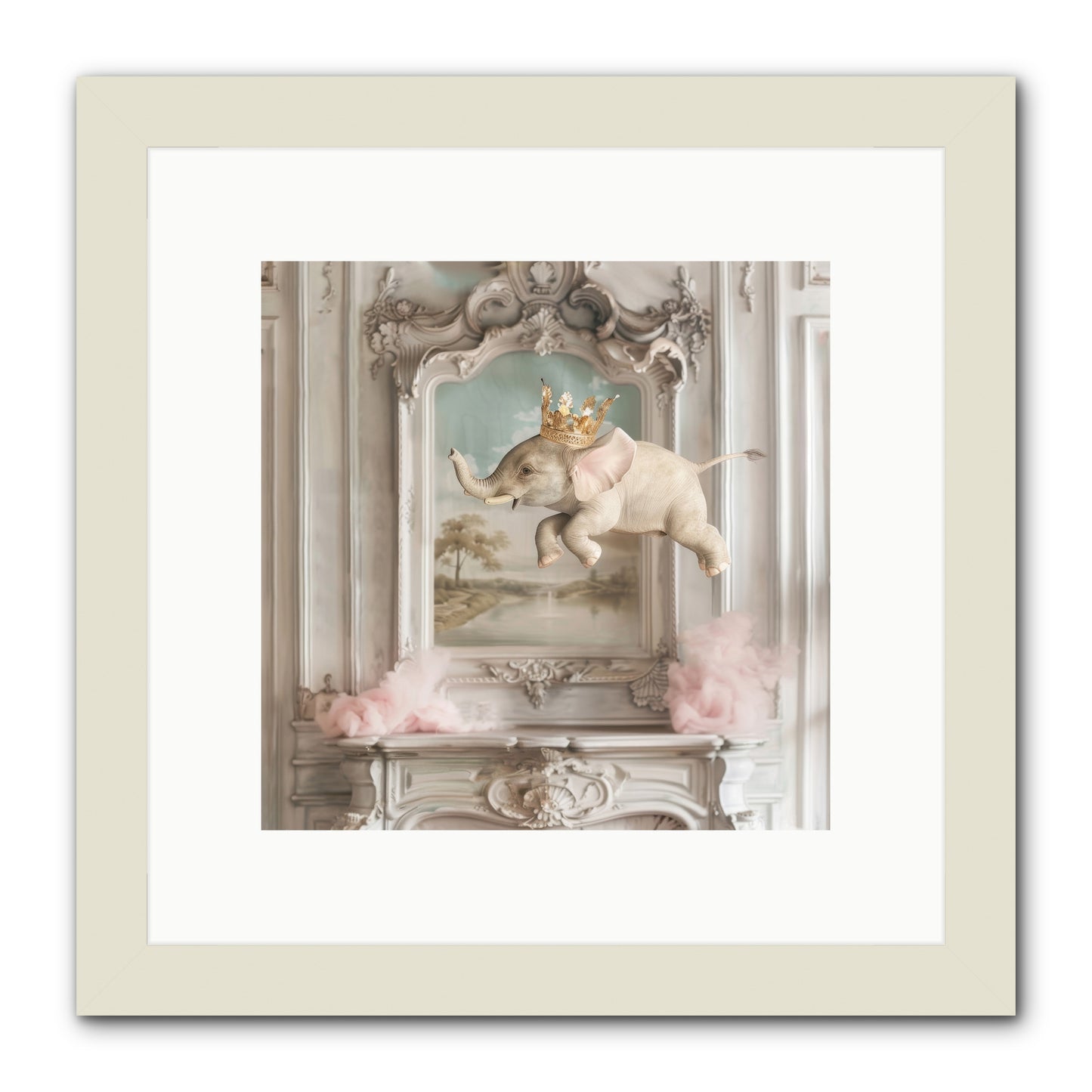 Fitzroy -- Framed Print - White 10x10