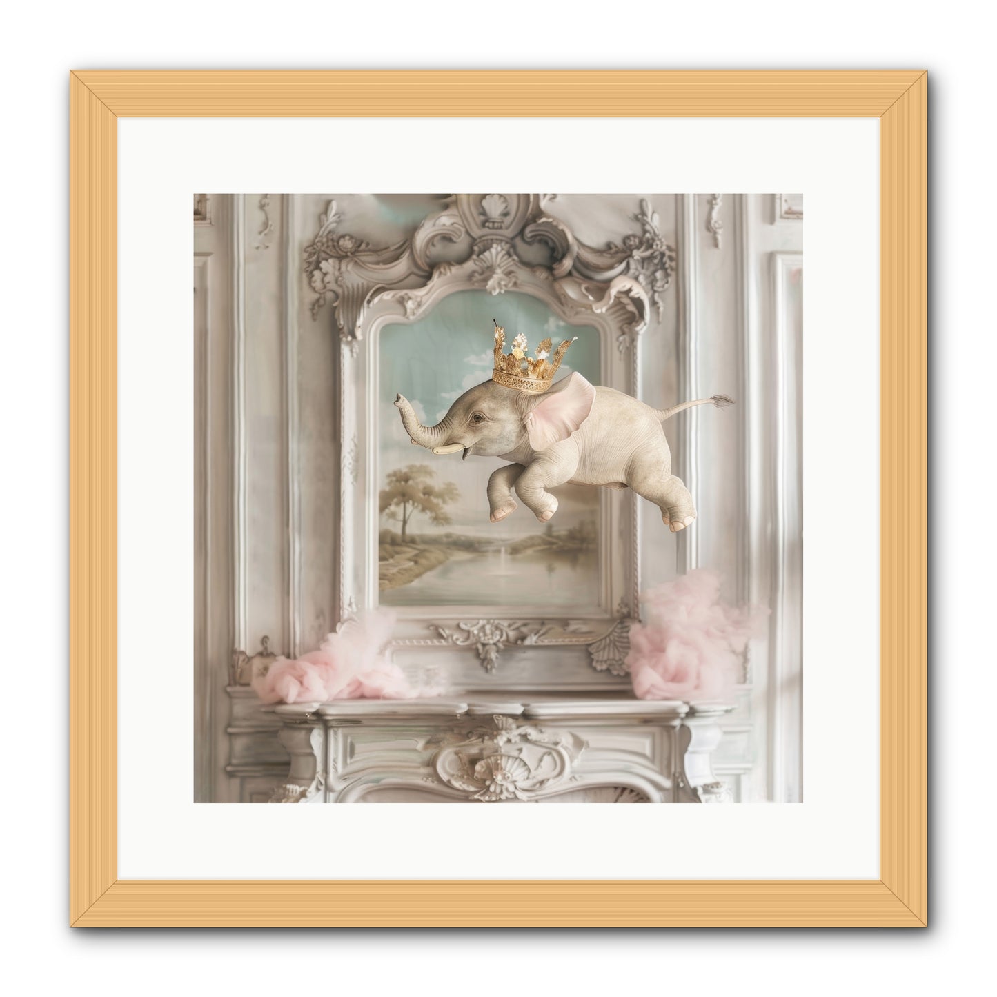 Fitzroy -- Framed Print - Natural 16x16