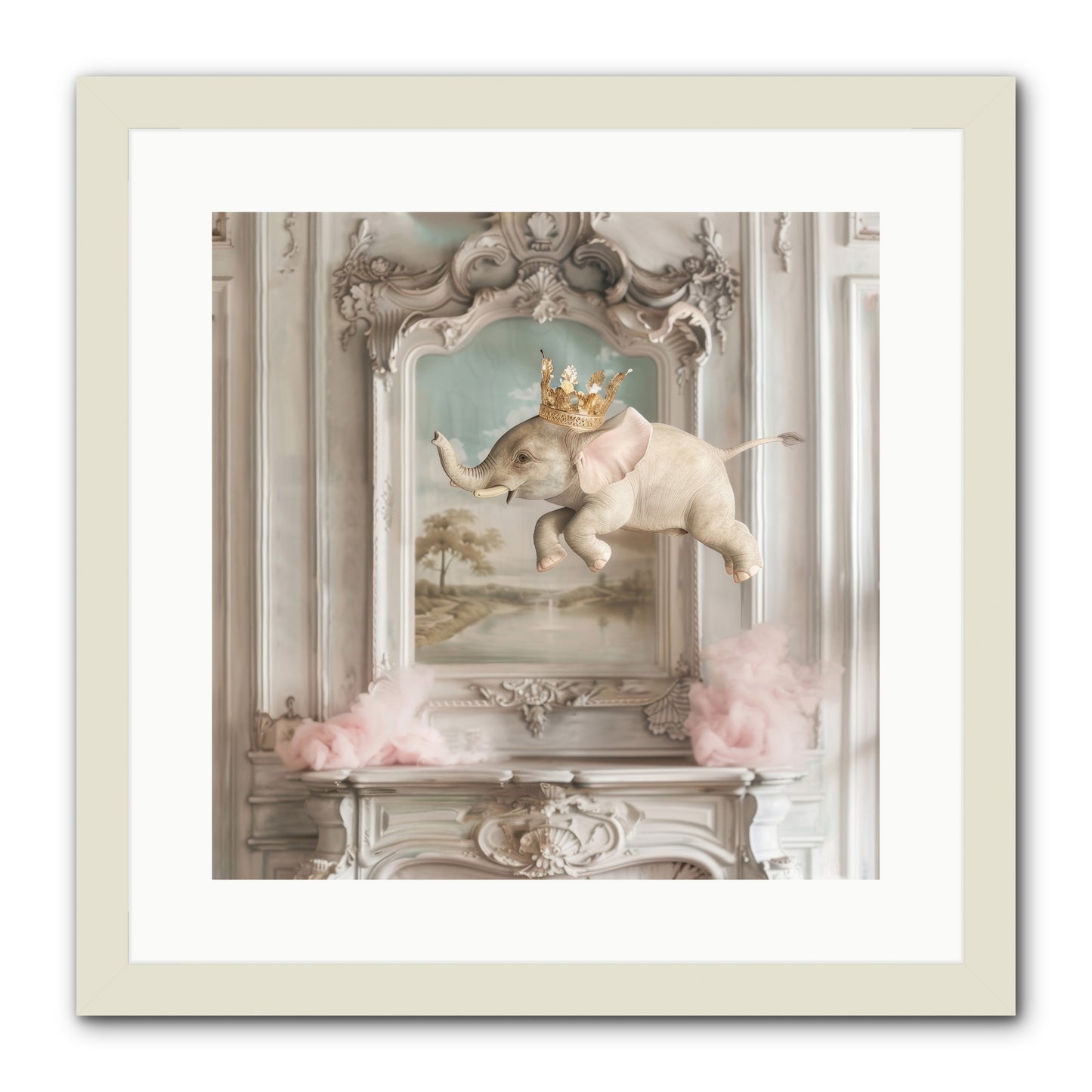 Fitzroy -- Framed Print - White 16x16