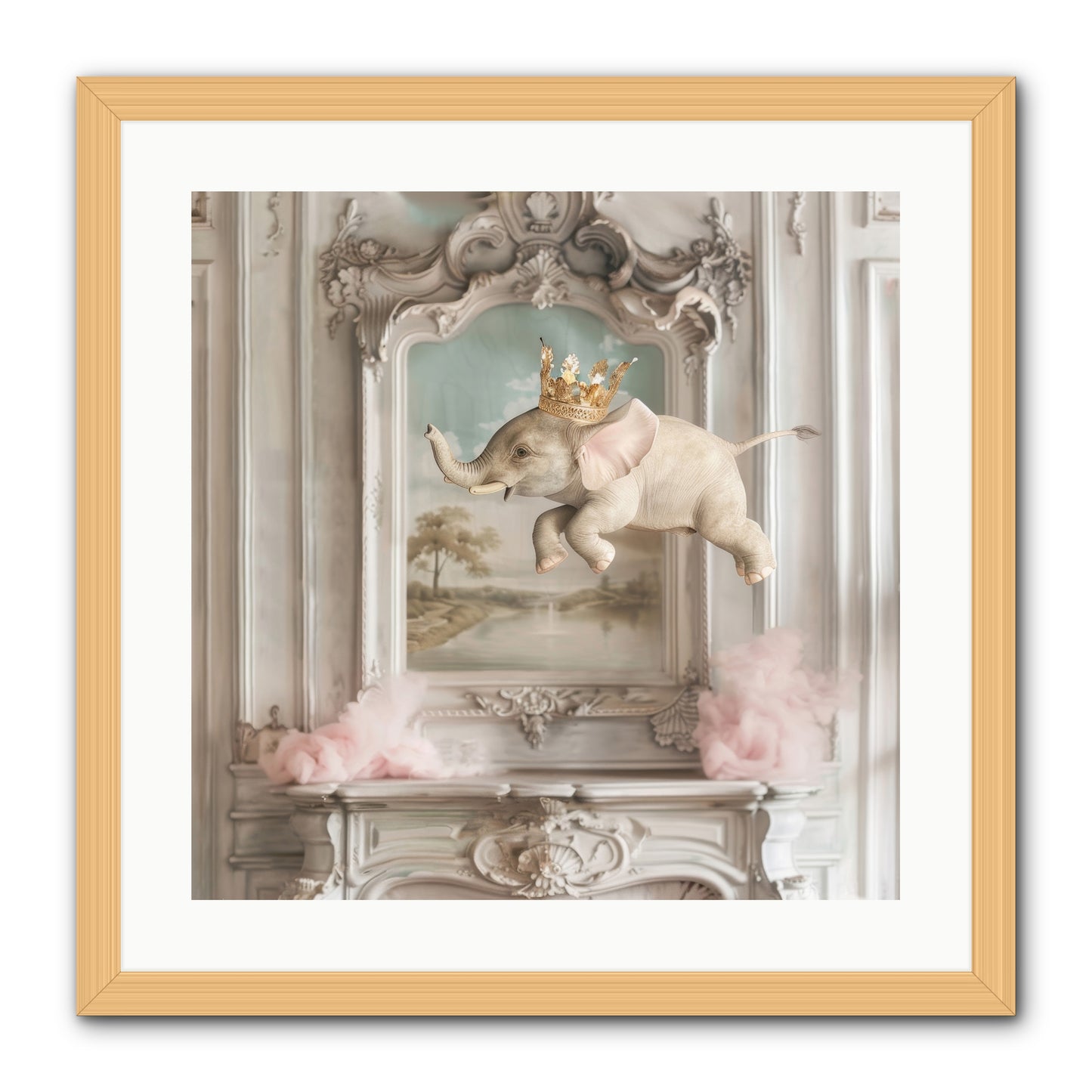 Fitzroy -- Framed Print - Natural 20x20